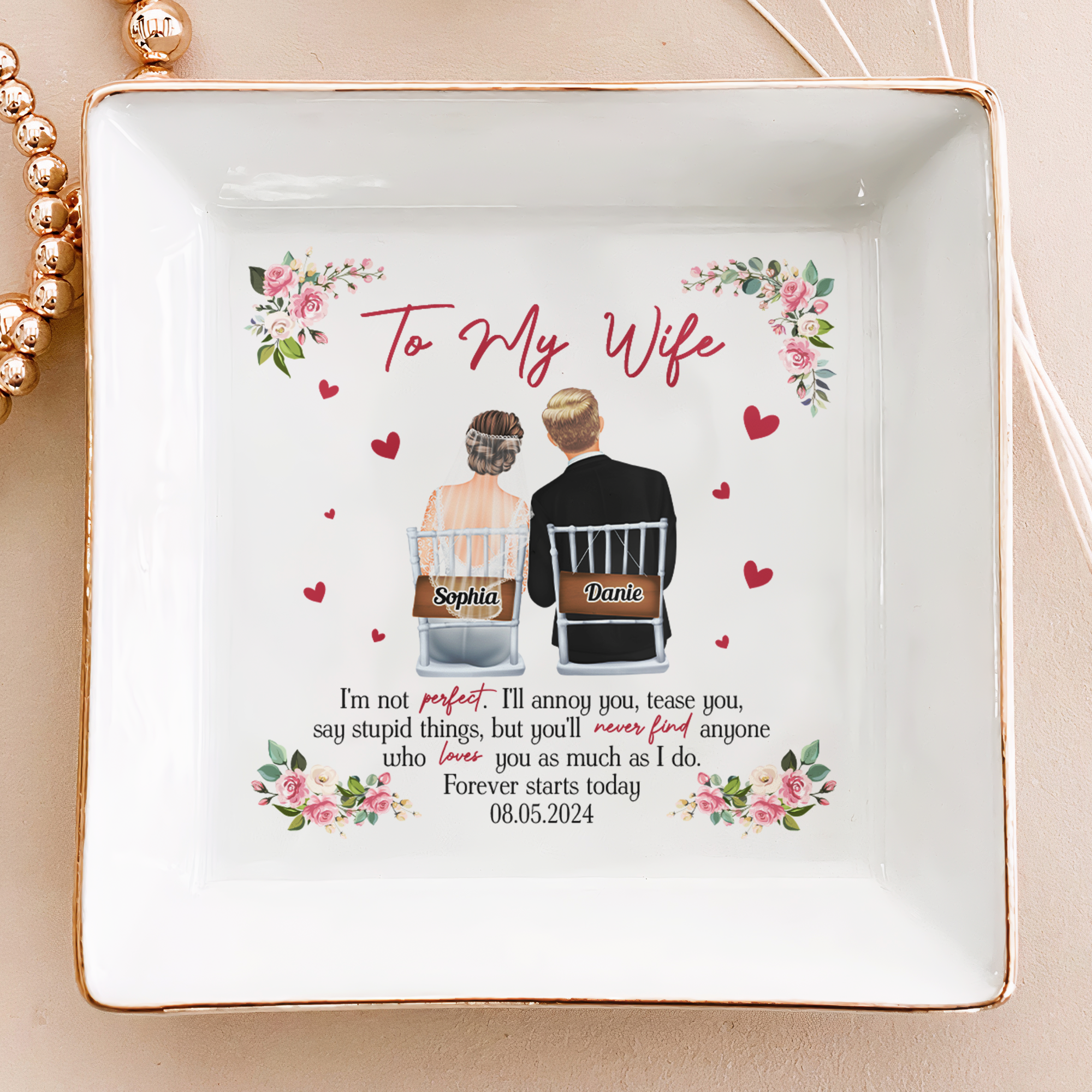 Forever Starts Today - Personalized Jewelry Dish