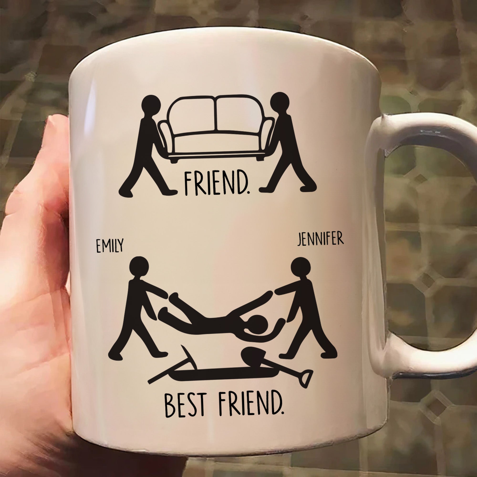 Friend Vs Best Friend Funny - Personalized Mug