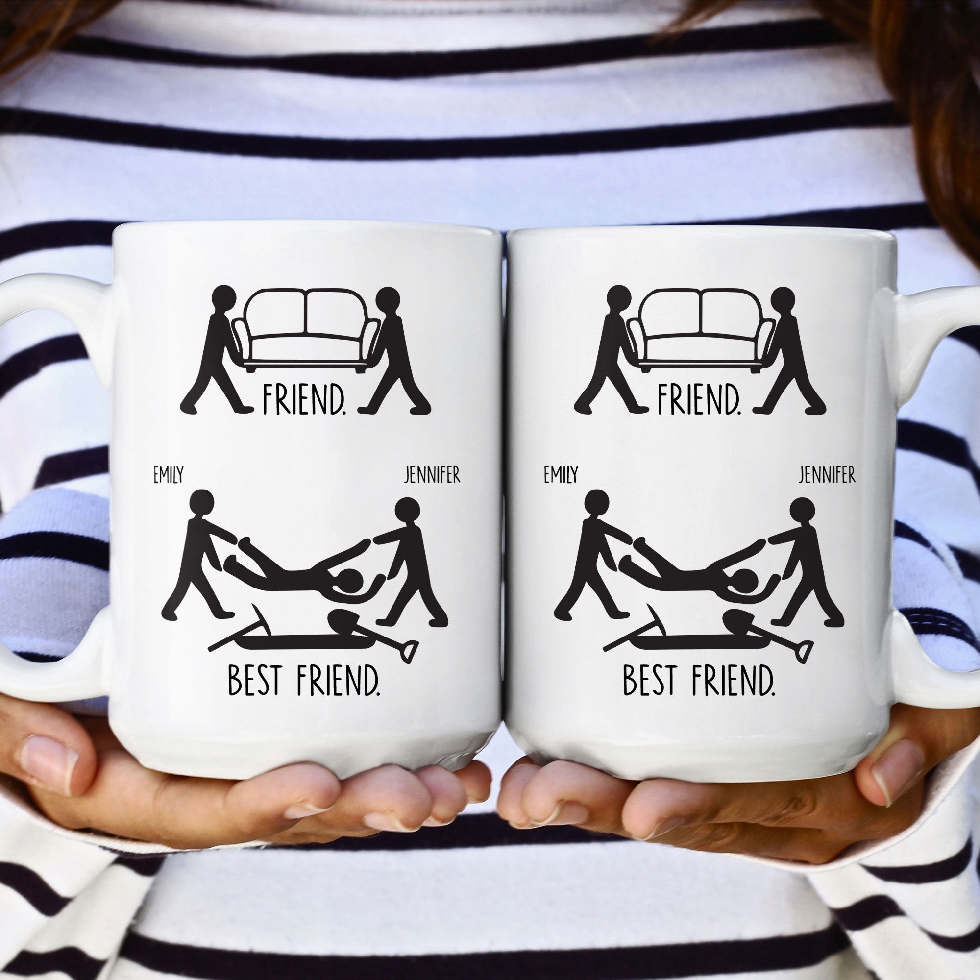 Friend Vs Best Friend Funny - Personalized Mug