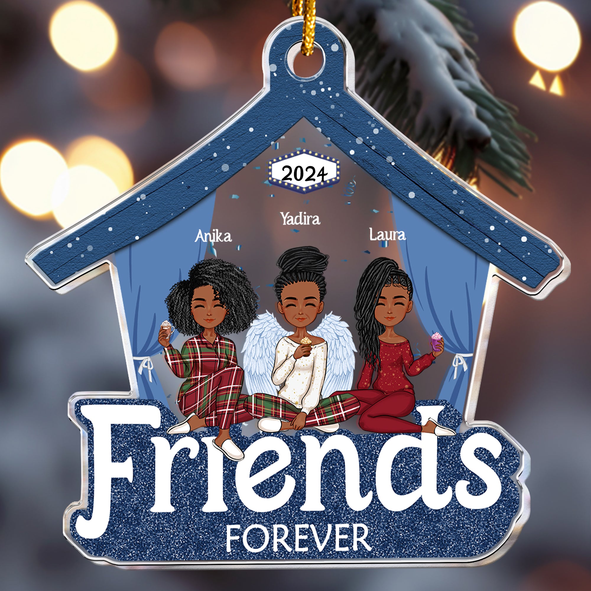 Friends - Besties Forever - Ver 2 - Personalized Acrylic Ornament