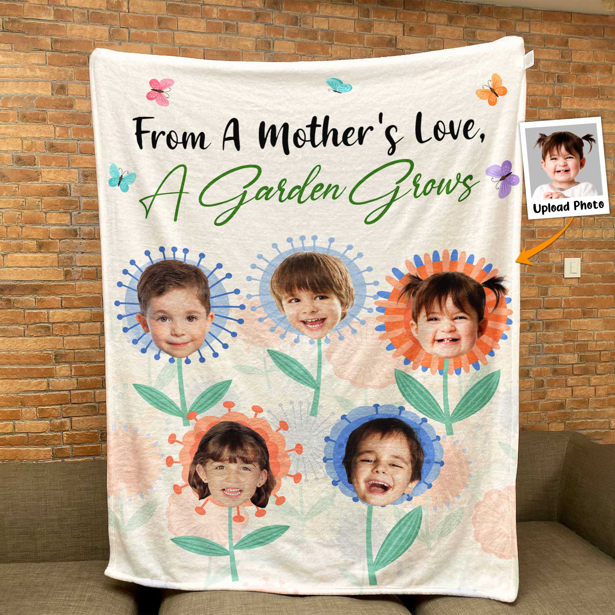 From A Mother's Love - Personalized Photo Blanket