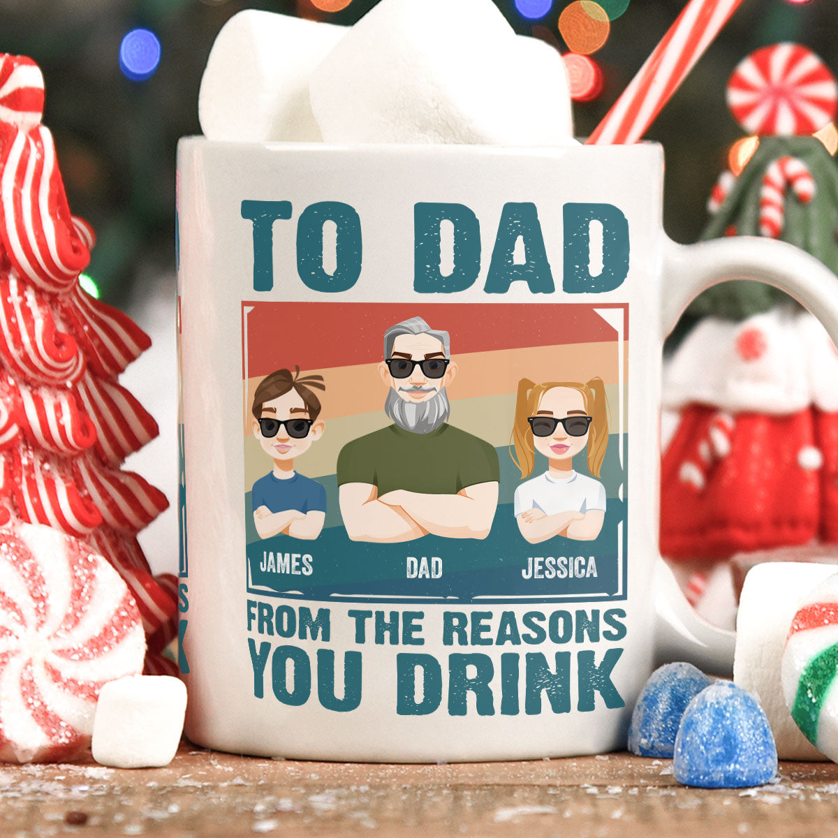 From The Reasons You Drink Father's Day Gift - Personalized Mug