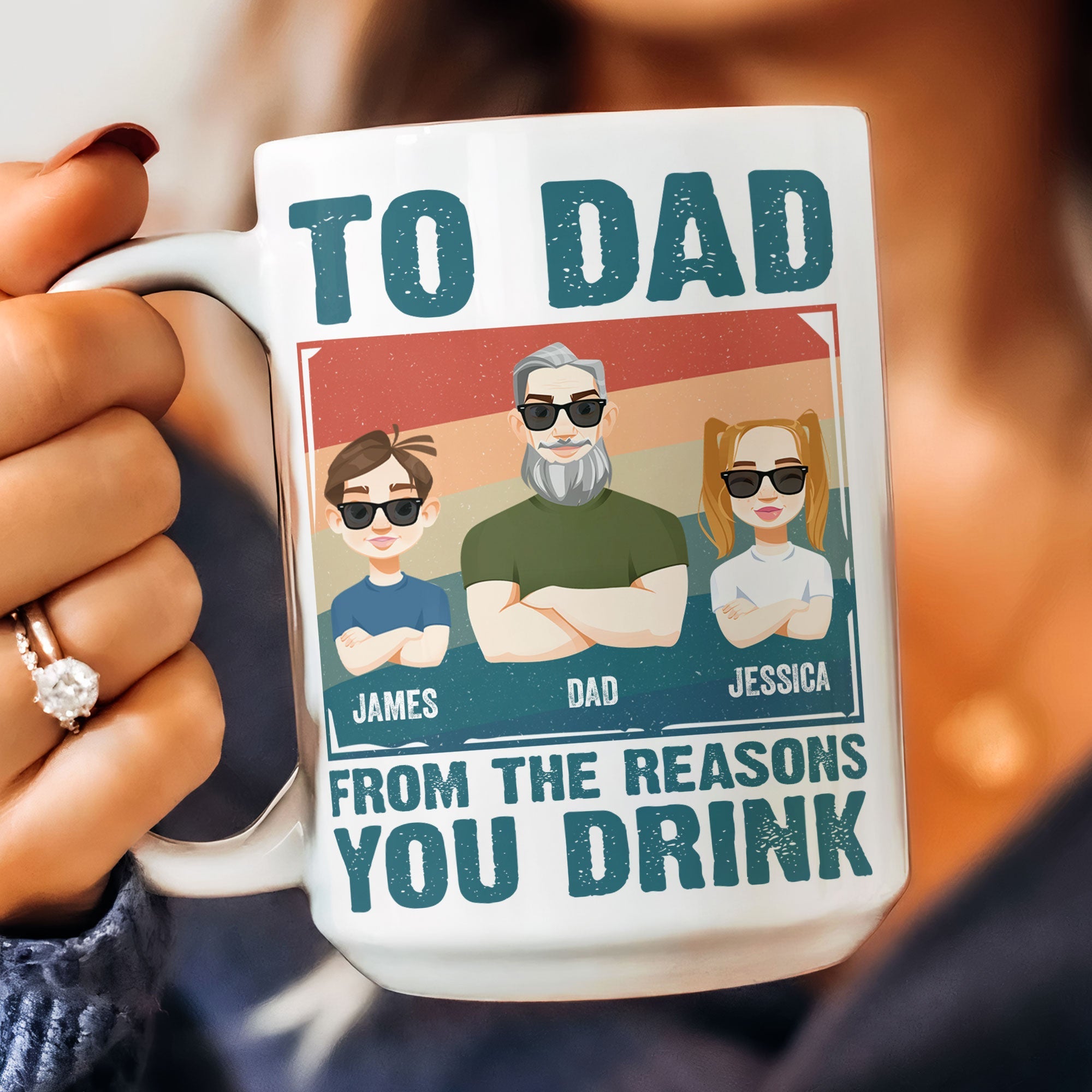 From The Reasons You Drink Father's Day Gift - Personalized Mug