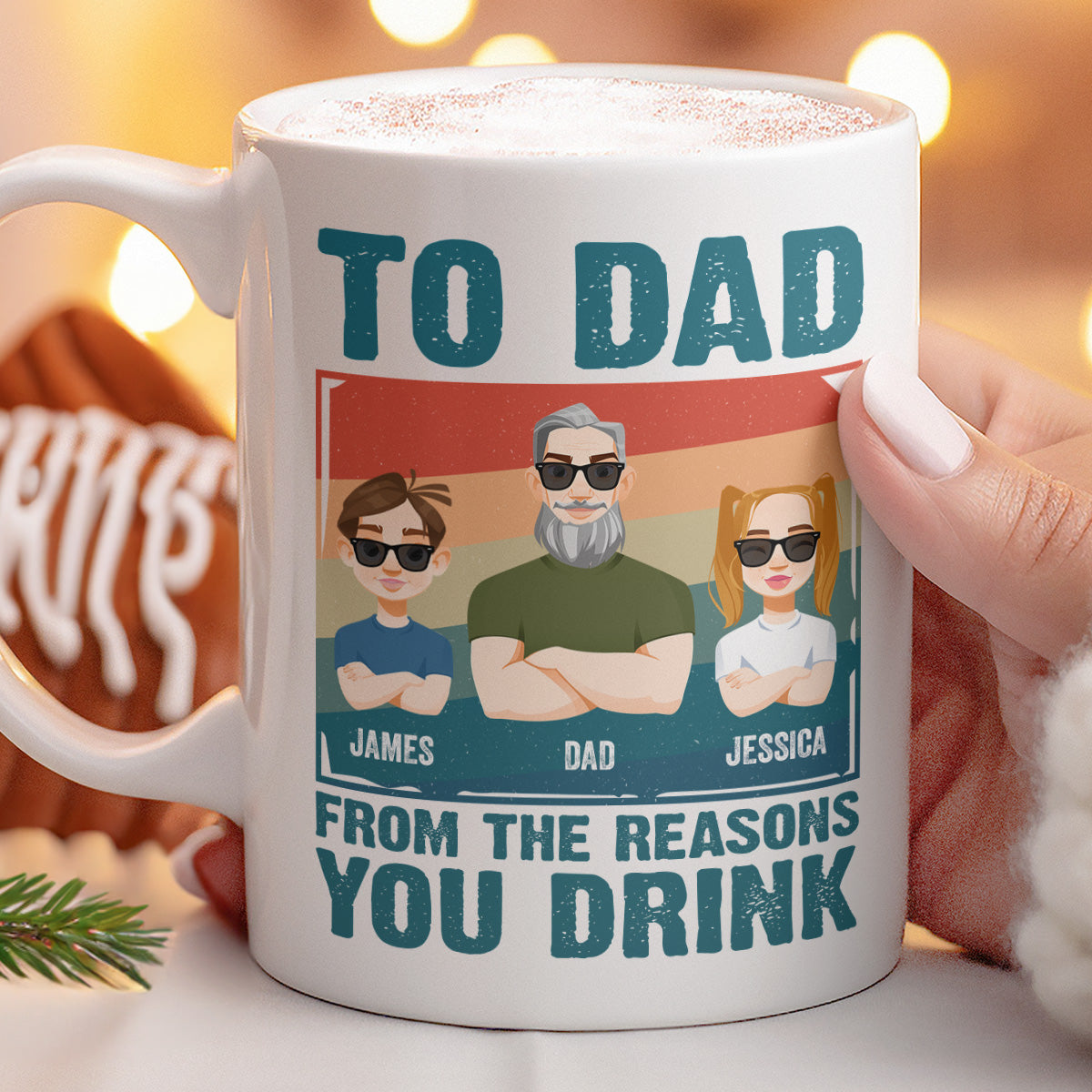 From The Reasons You Drink Father's Day Gift - Personalized Mug