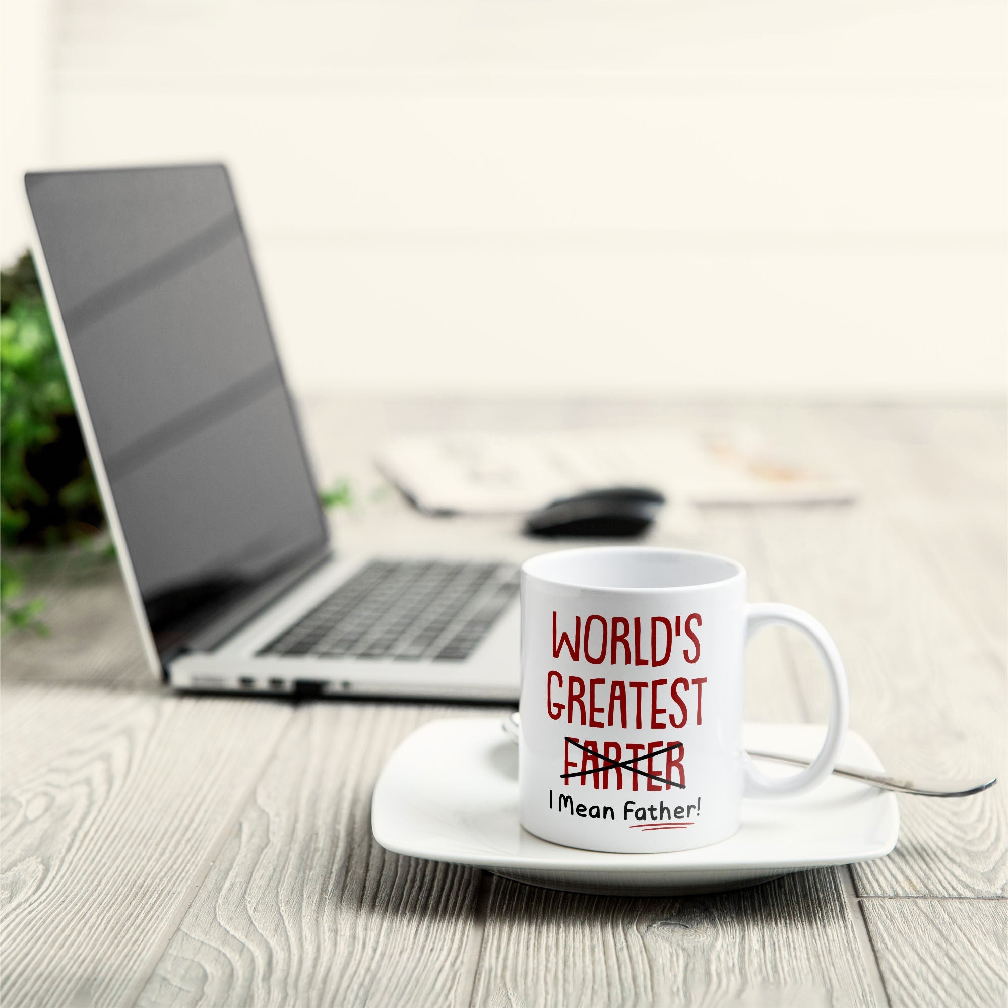 Funny Best Dad World's Greatest Farter I Mean Father - Personalized Mug