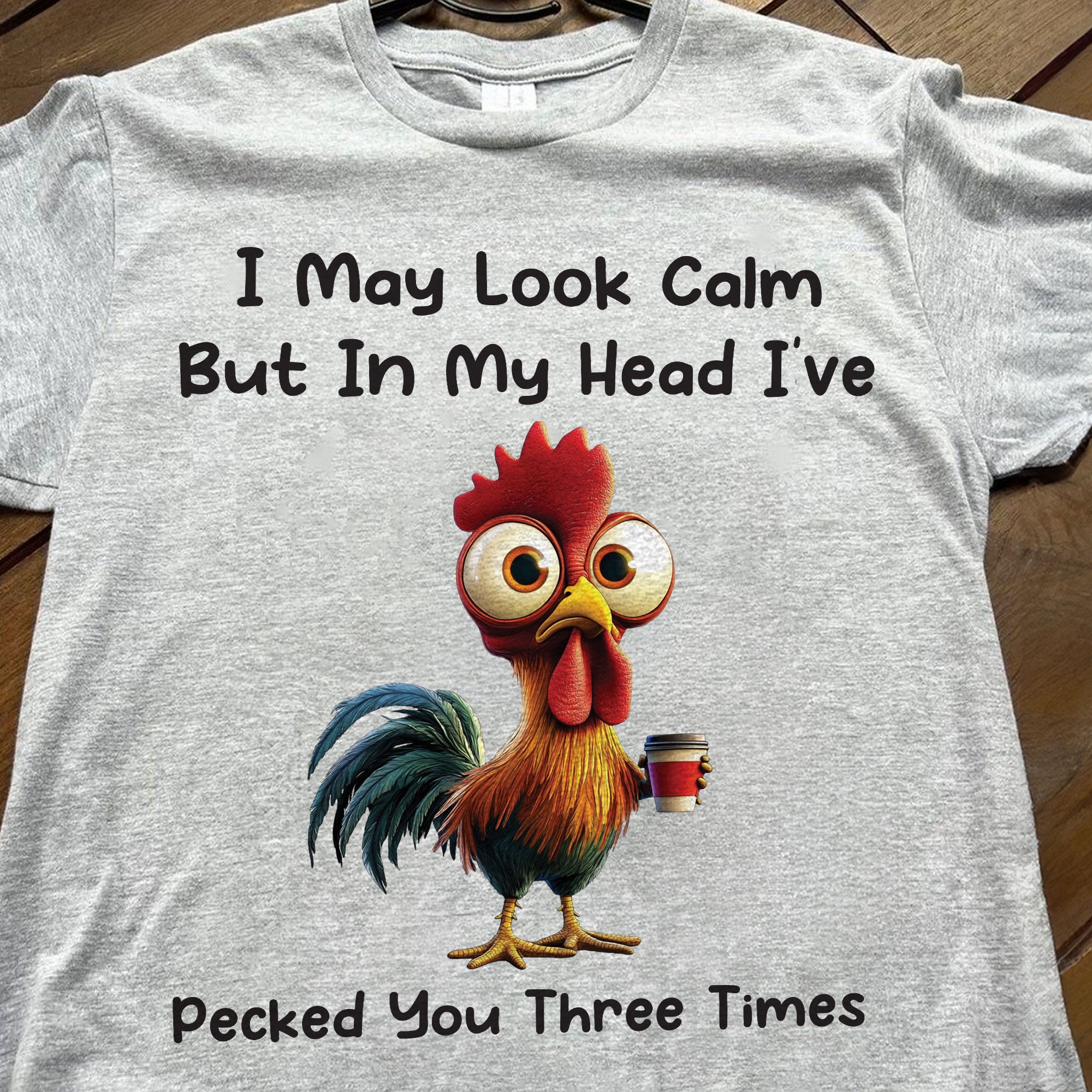 Funny Chicken Shirt - I've Pecked You Three Times - Fun Gifts For Men, Women - Personalized Shirt