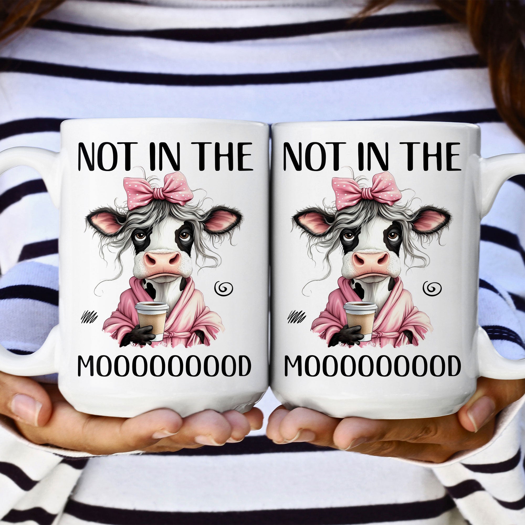 Funny Cow - Not In The Mood - Fun Gifts For Friends, Coworkers, Women - Personalized Mug