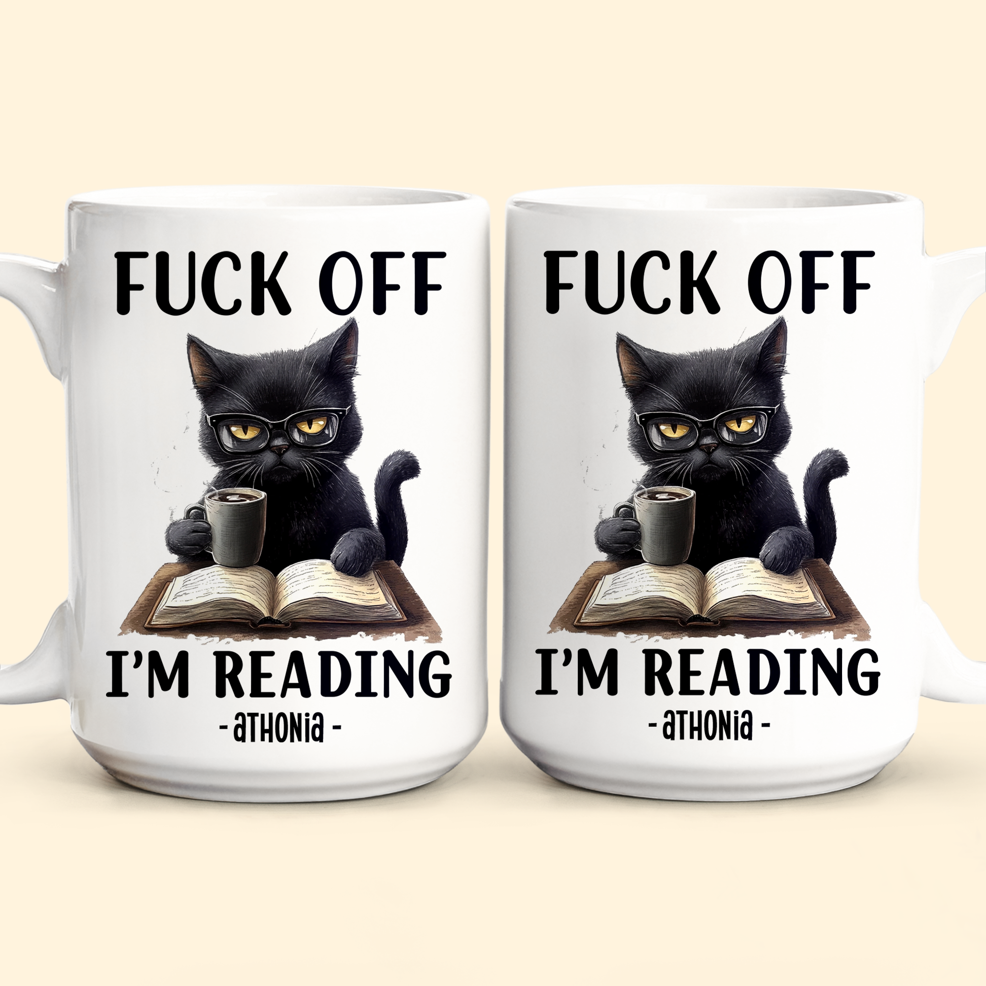 Funny Mug - F*Ck Off I'm Reading - Gifts For Book Lovers, Nerd, Librarian - Personalized Mug