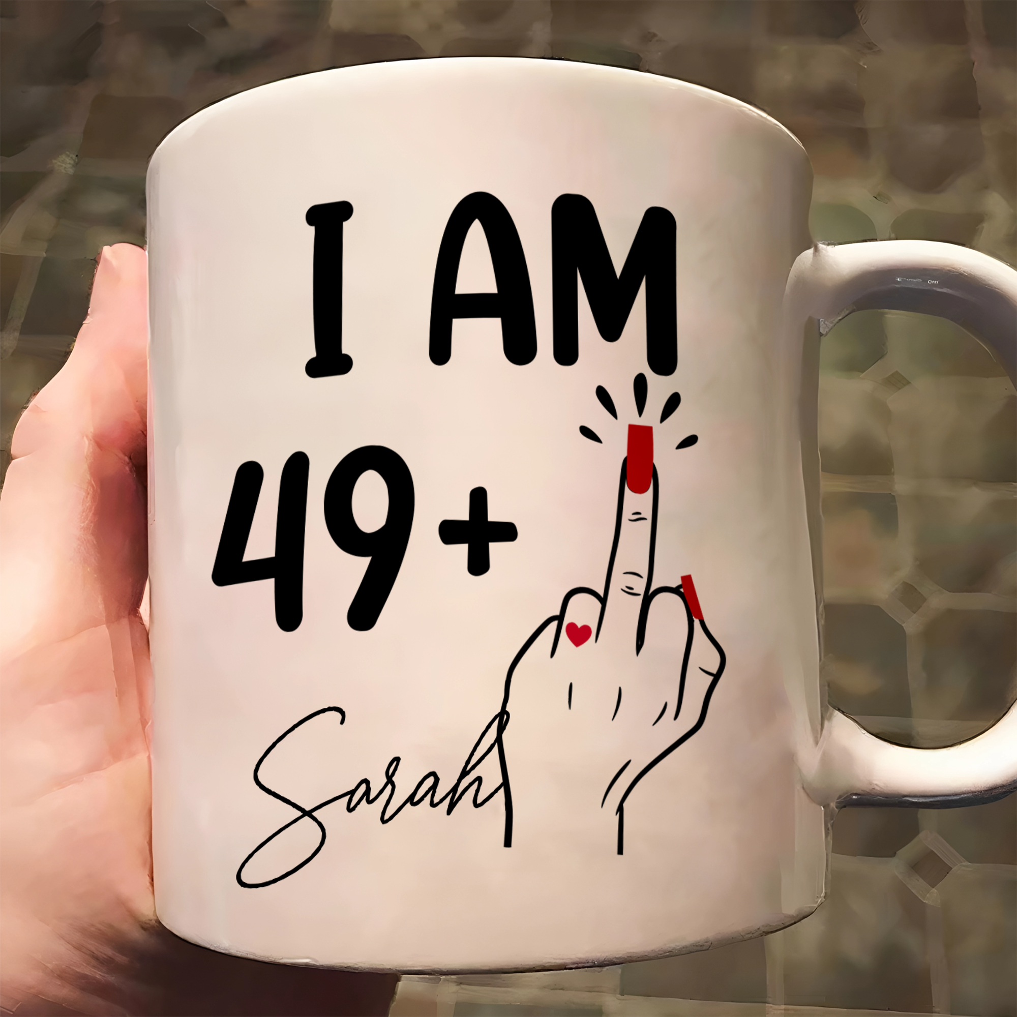 Funny Mug - F*Cking Turning Age - Birthday Gifts For Men, Women, Family, Friends - Personalized Mug