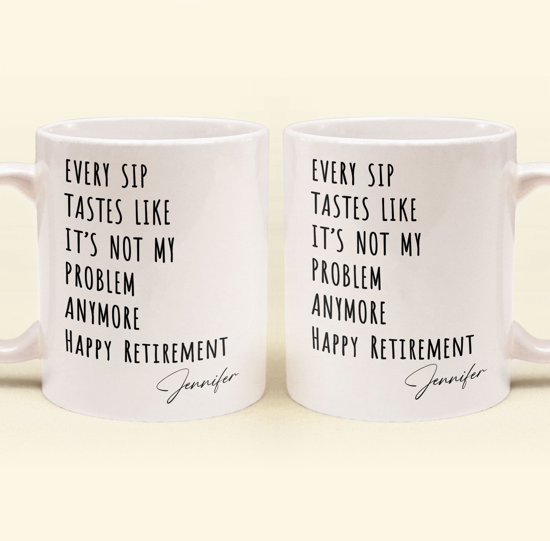 Funny Mug - Retirement - Fun Gifts For Coworker, Friends, Boss - Personalized Mug