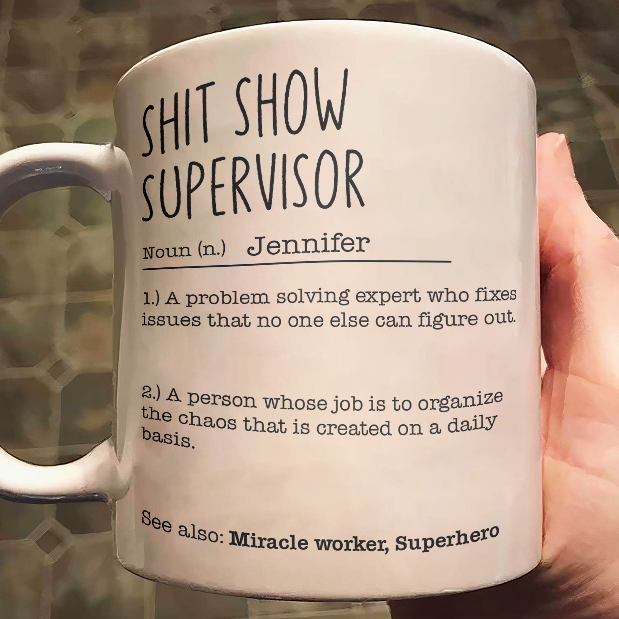 Funny Mug - Sh*T Show Supervisor - Fun Gifts For Coworker, Friends, Boss - Personalized Mug