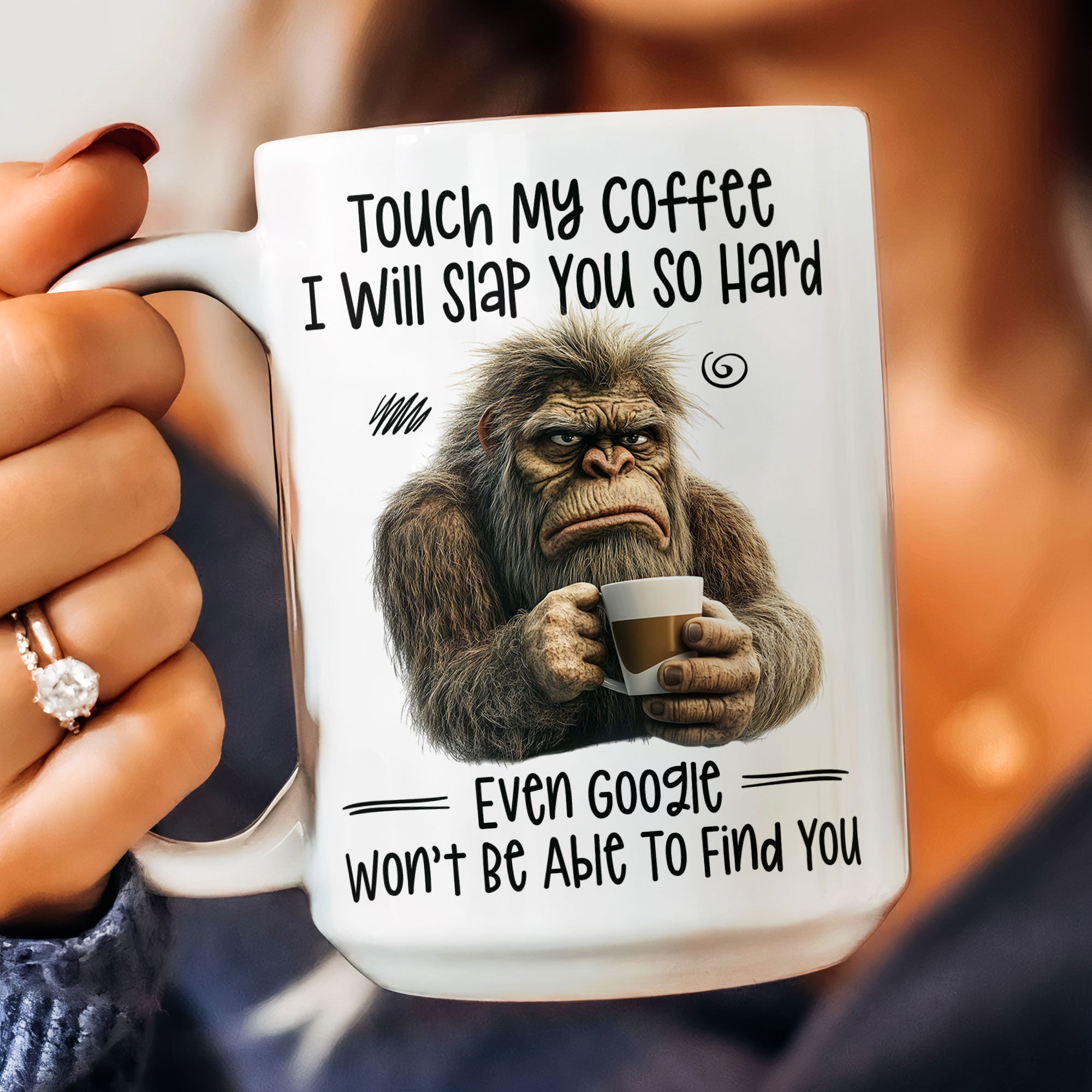 Funny Mug - Touch My Coffee I Will Slap You So Hard - Fun Gifts For Friends, Coworkers - Personalized Mug