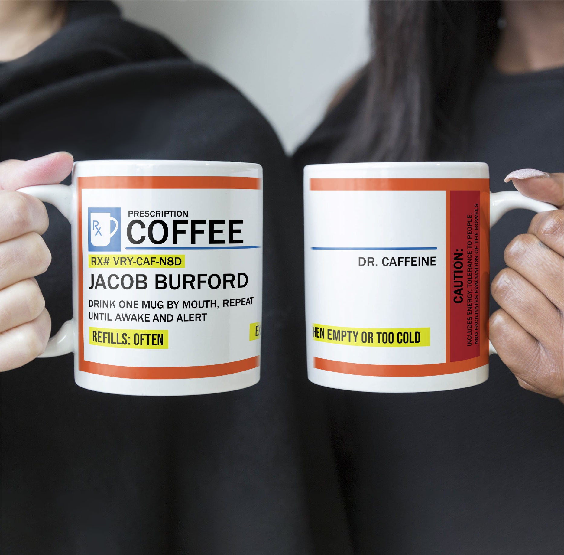 Funny Mug - Rx Prescription - Gifts For Coworkers, Friends, Family - Personalized Mug