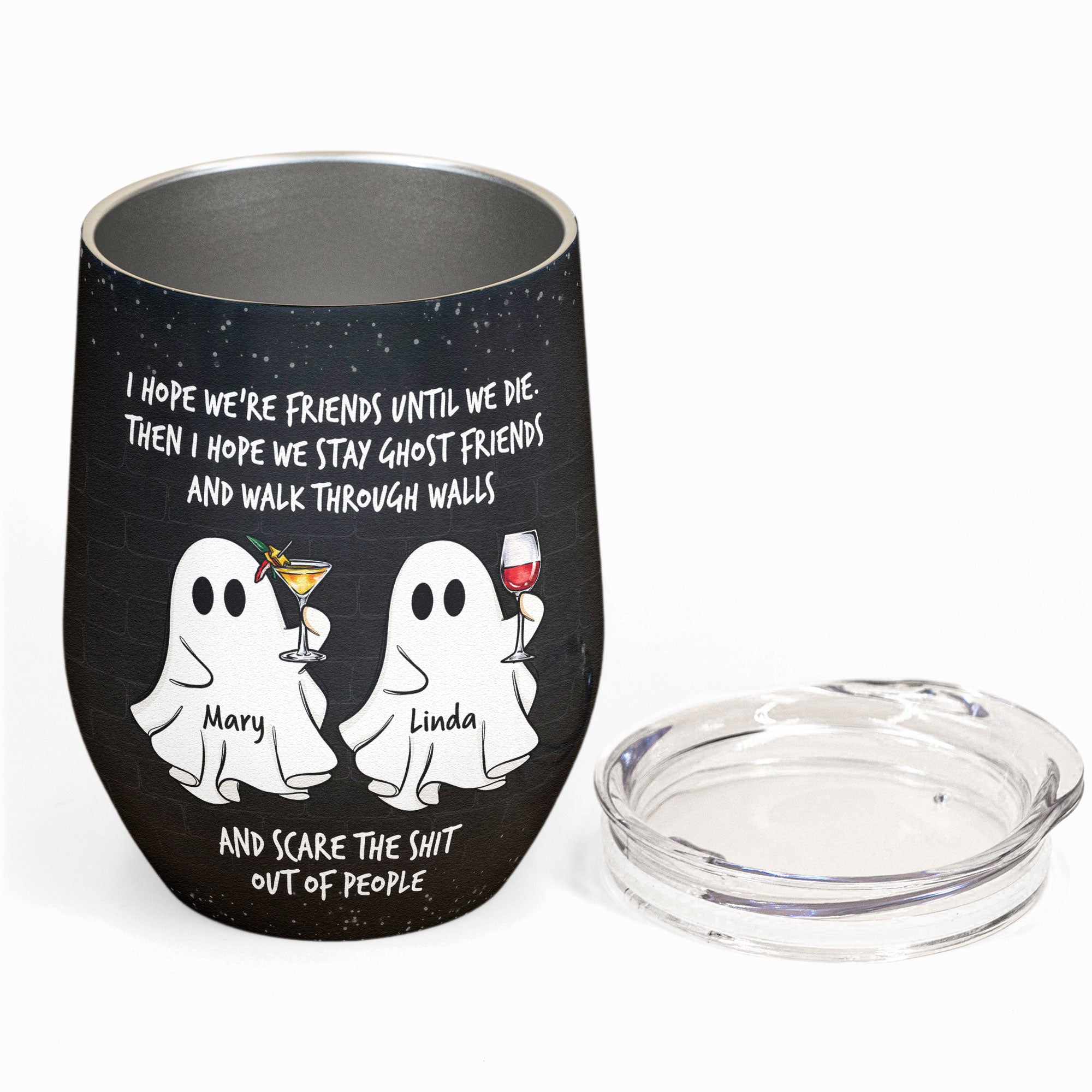 Ghost Friends - Personalized Wine Tumbler