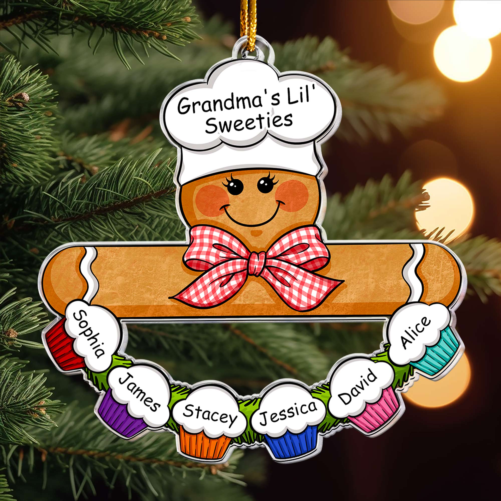 Gingerbread Baker - Personalized Acrylic Ornament