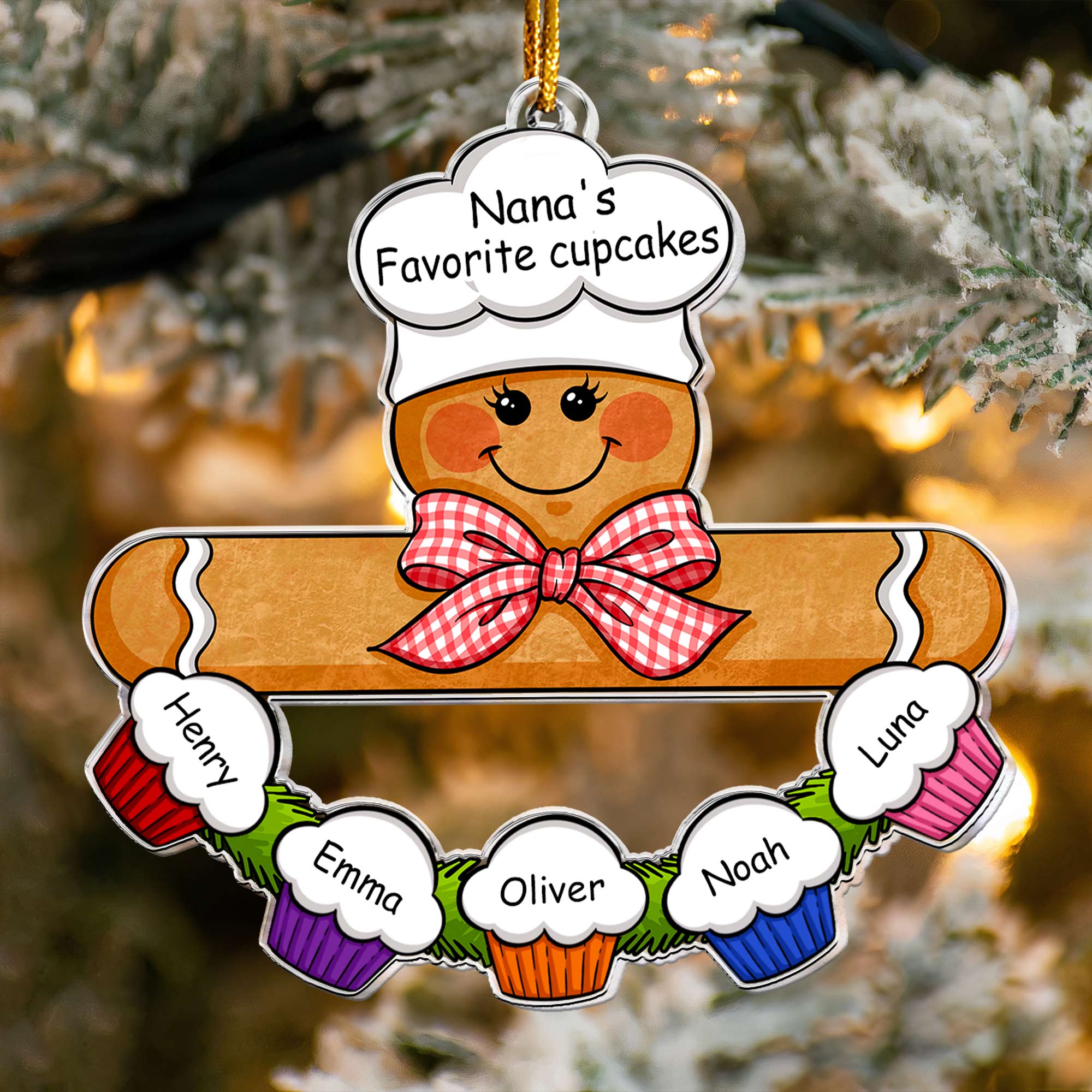 Gingerbread Baker - Personalized Acrylic Ornament