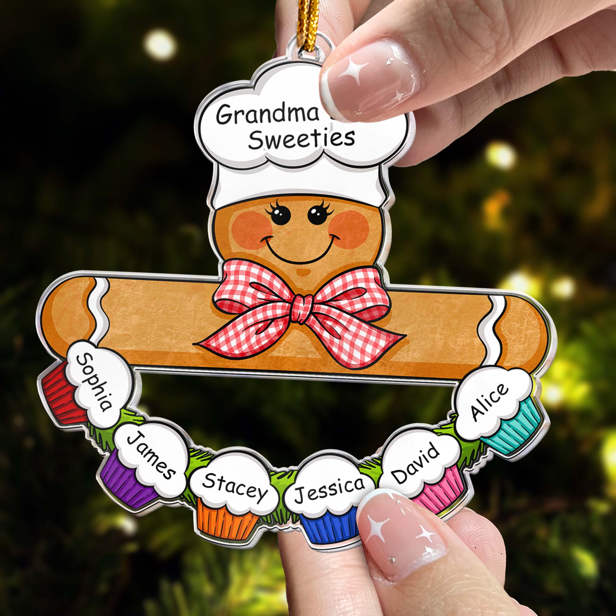 Gingerbread Baker - Personalized Acrylic Ornament