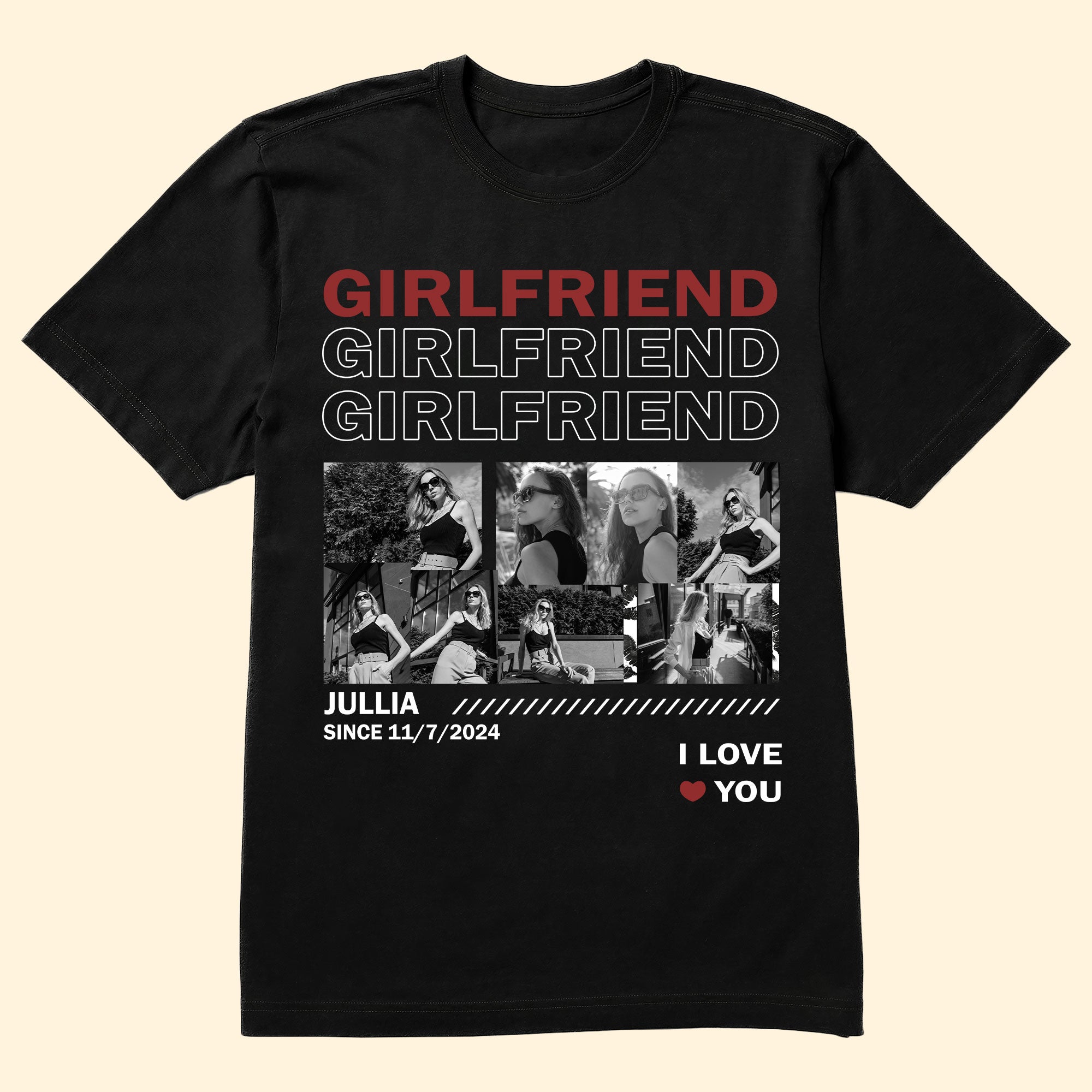 Girlfriend Collage - Personalized Photo Shirt