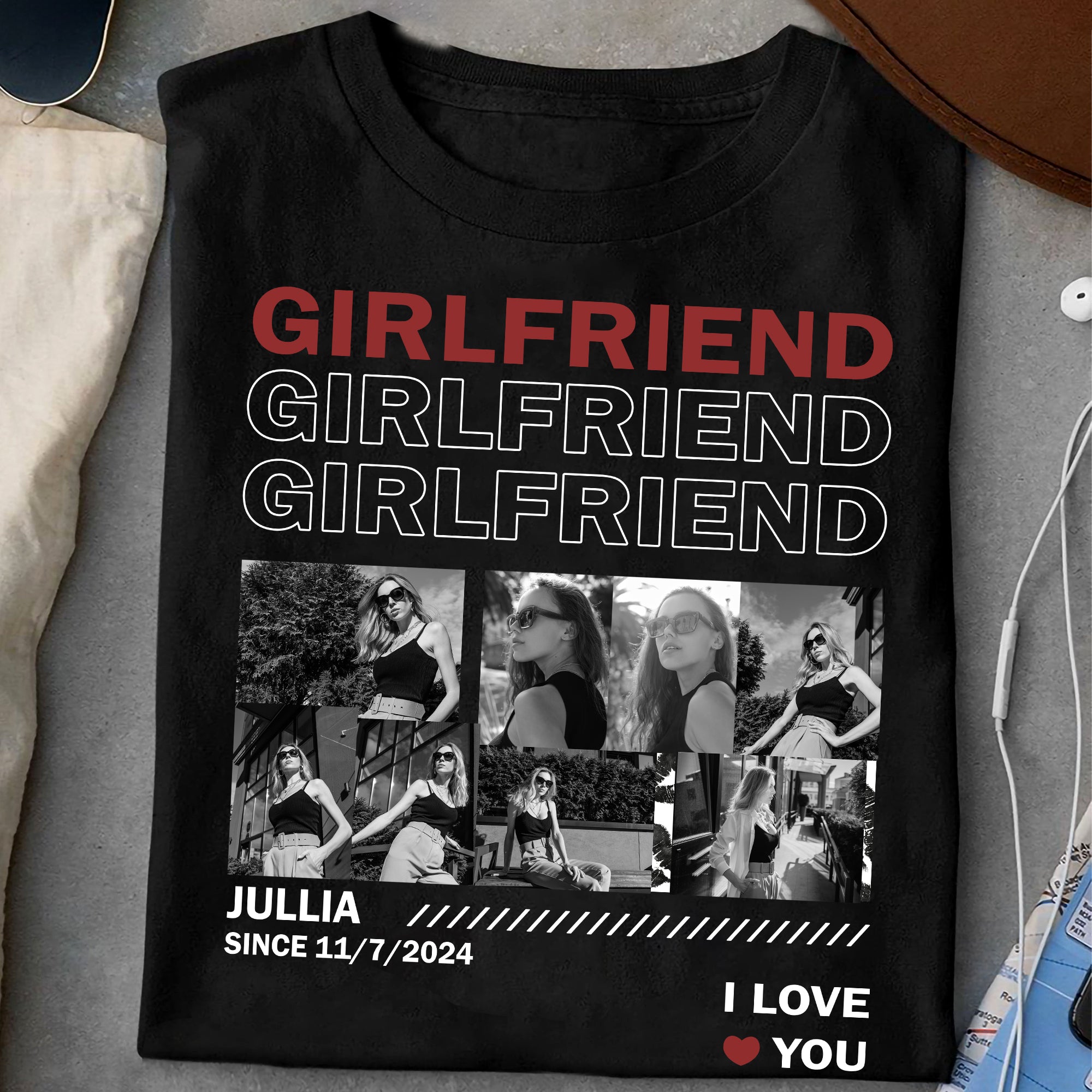 Girlfriend Collage - Personalized Photo Shirt