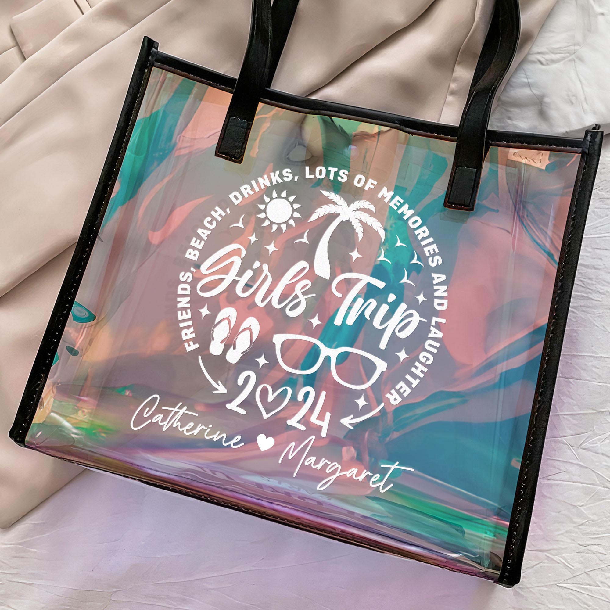 Girl's Trip 2024 - Personalized Holographic Tote