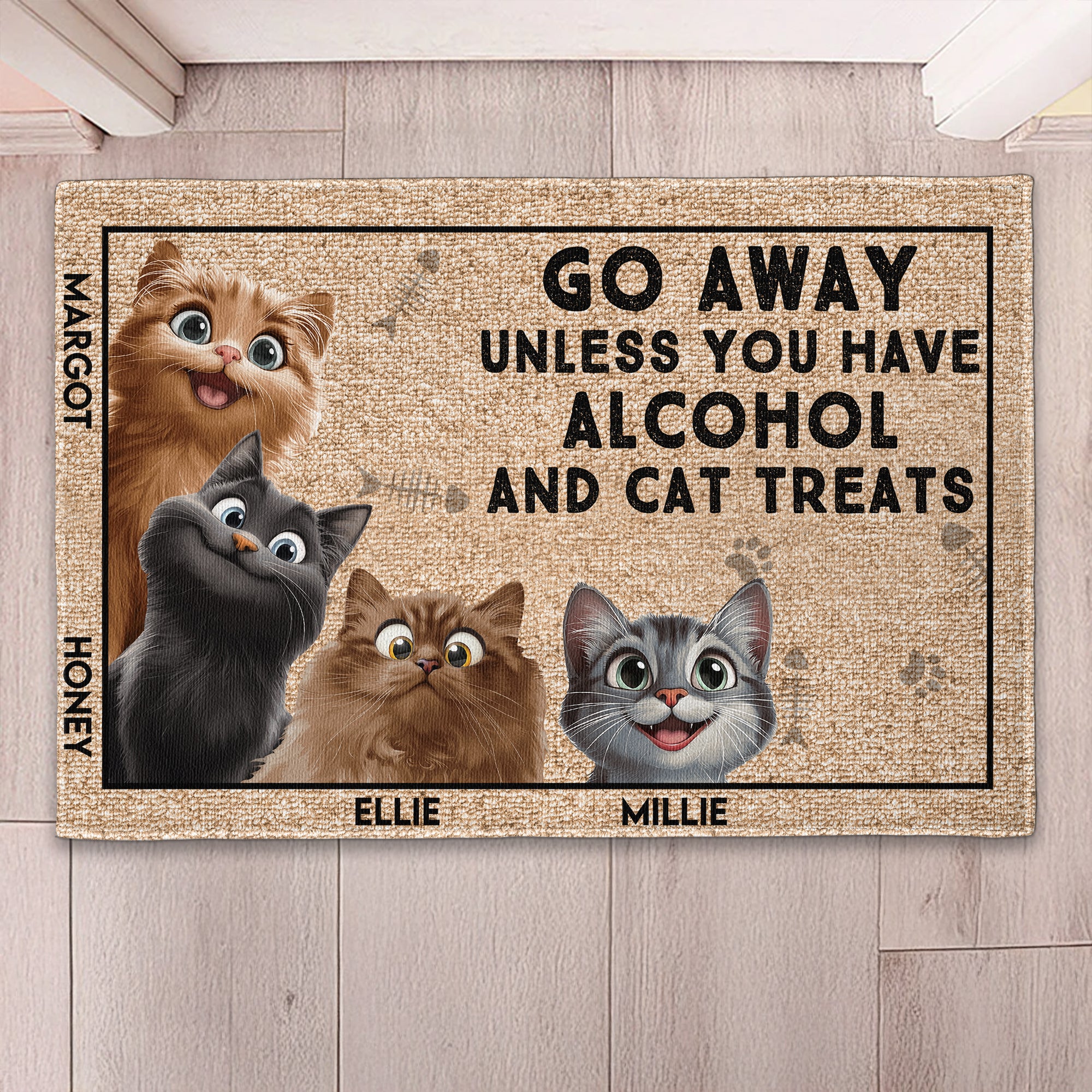 Go Away Unless You Have Alcohol - Personalized Doormat