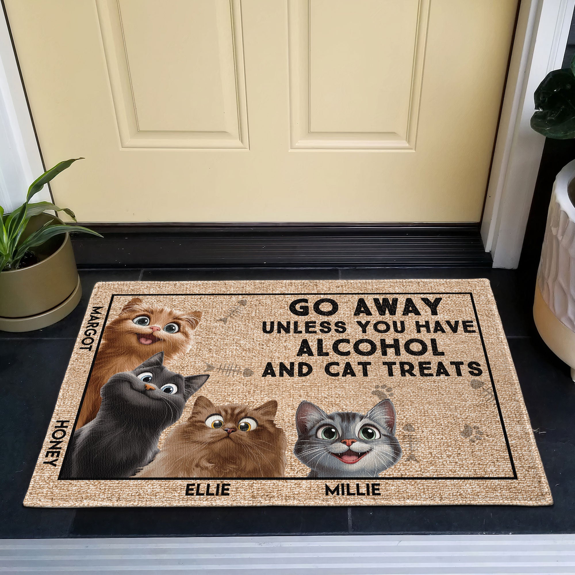 Go Away Unless You Have Alcohol - Personalized Doormat