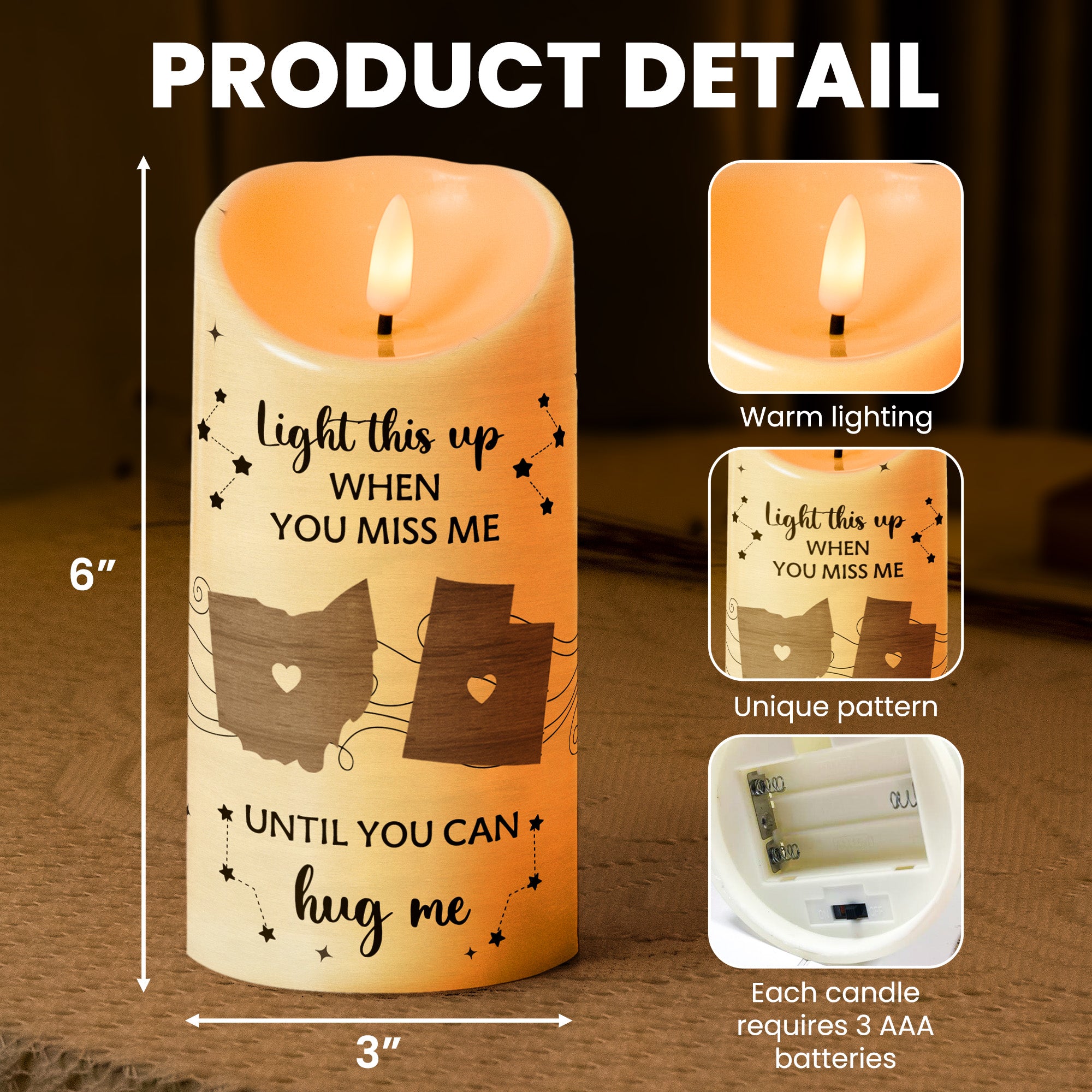 Good Friends Are Like Stars Light This When You Miss Me - Personalized LED Candle