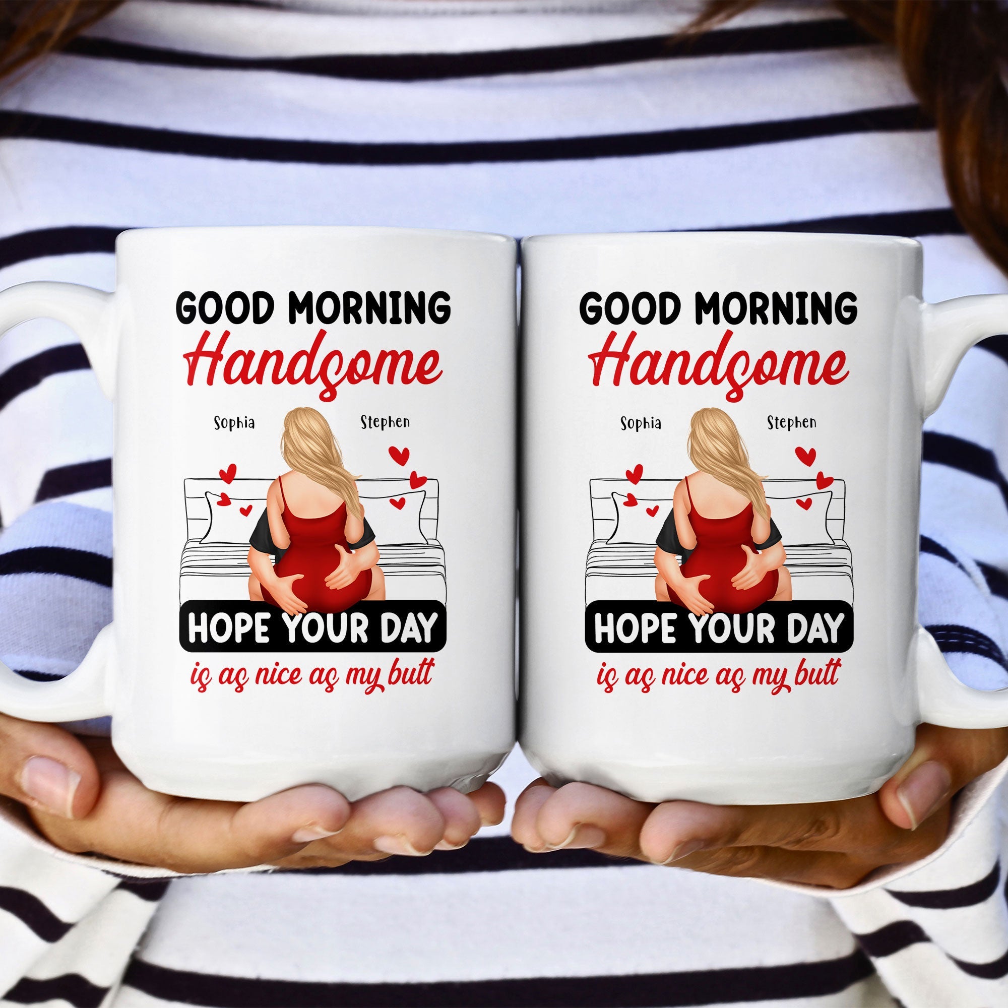 Good Morning Handsome - Personalized Mug