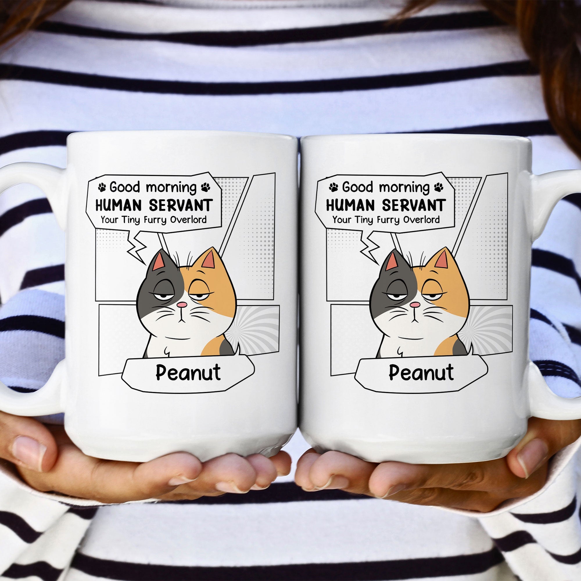 Good Morning, Human Servant - Personalized Mug