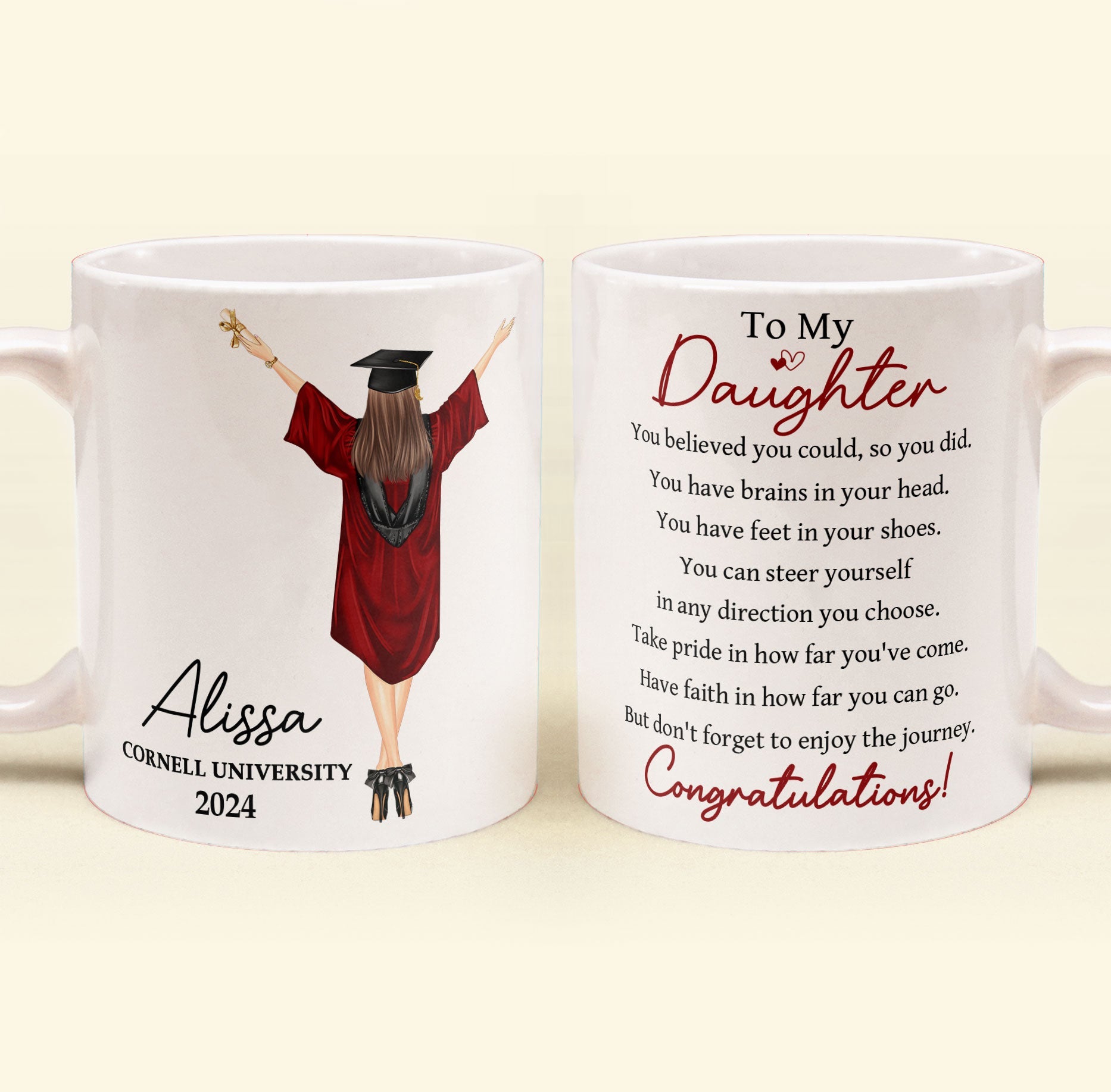 Graduation You Believed You Could So You Did - Personalized Mug