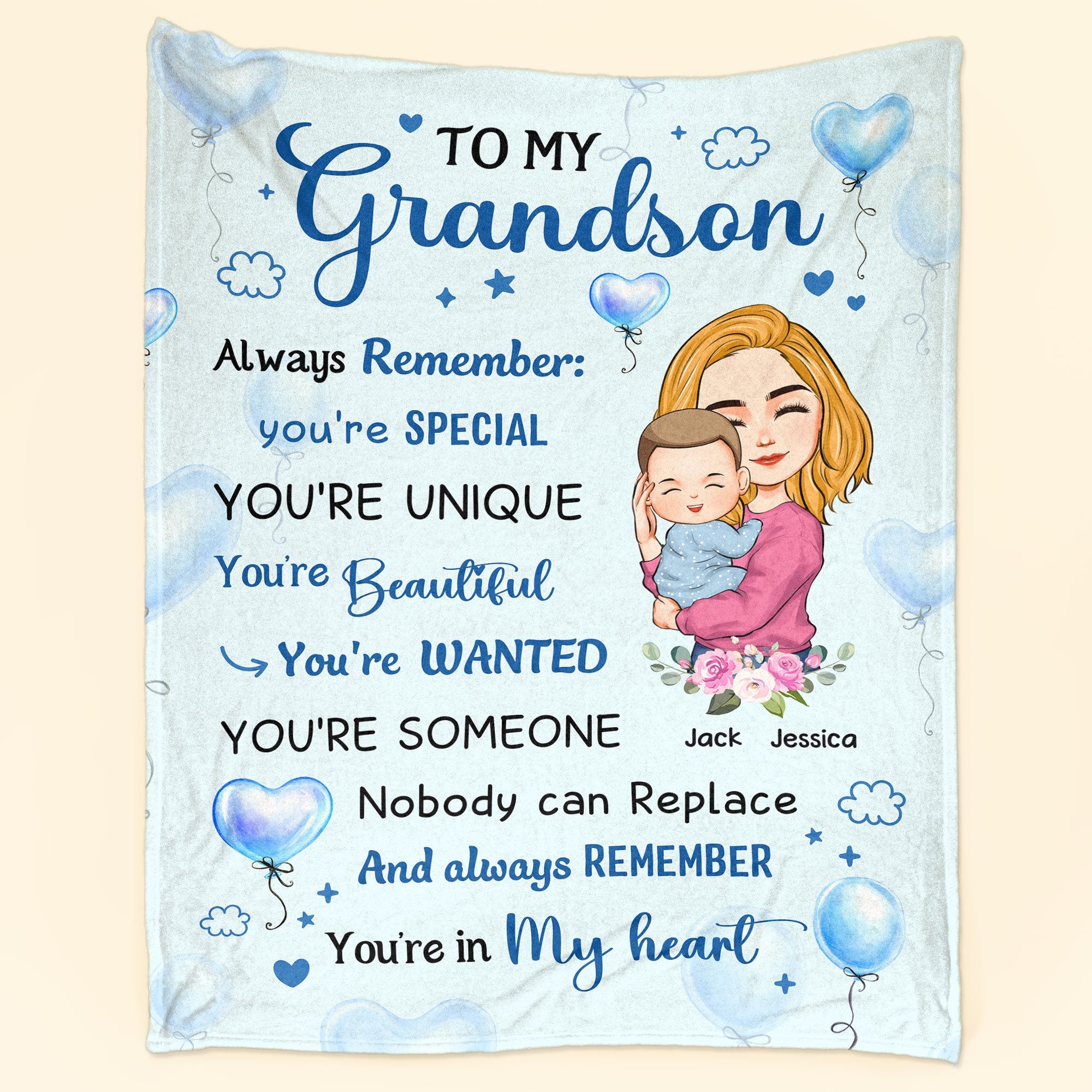 Grandkid, You'Re Special - Personalized Blanket