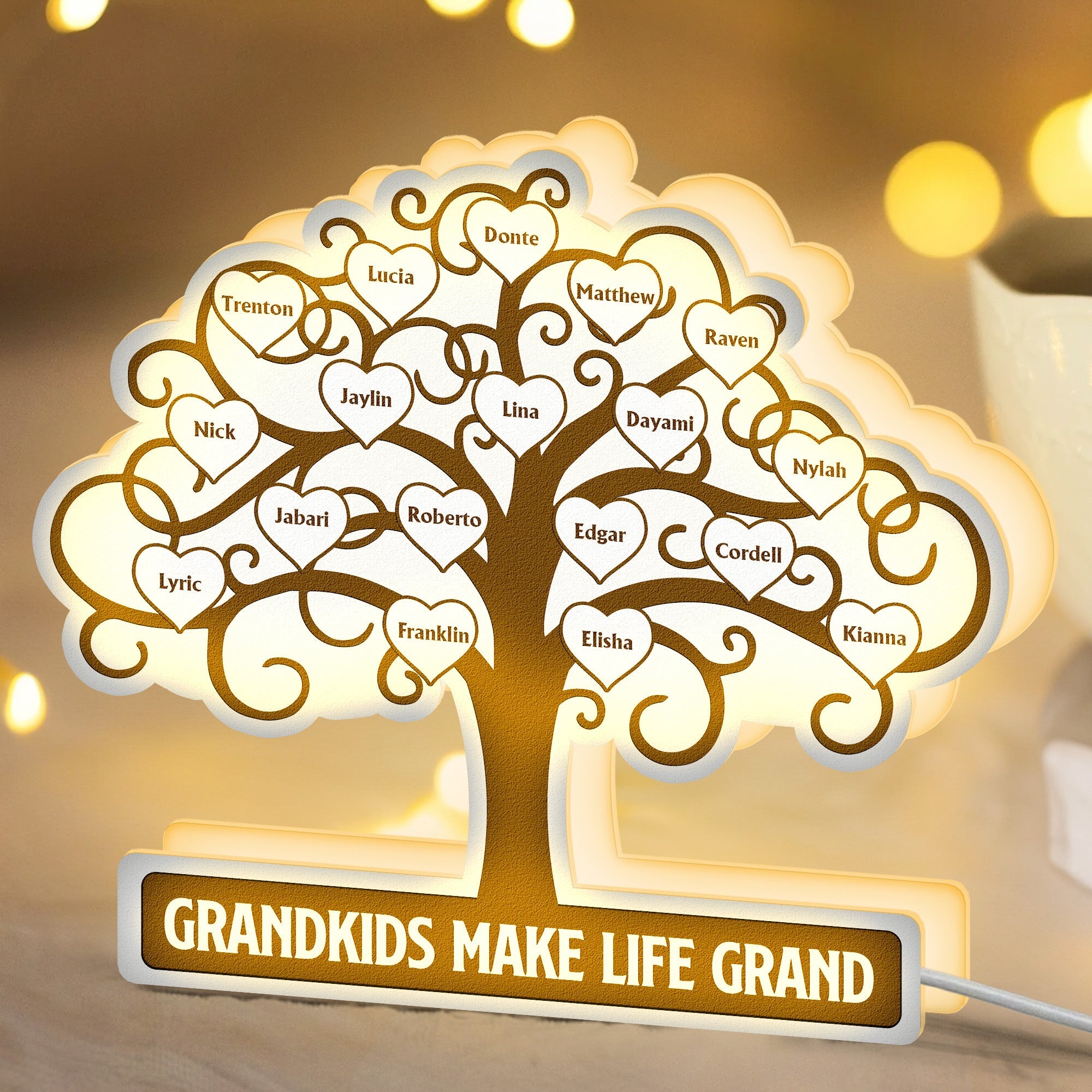 Grandkids Make Life Grand - Personalized Light Box