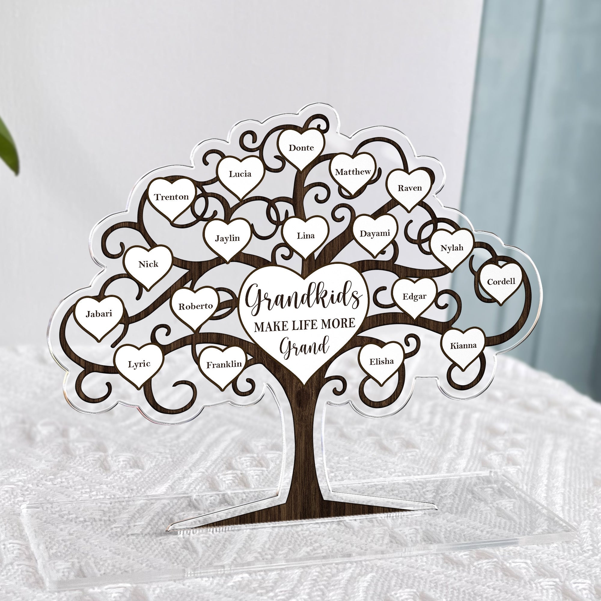 Grandkids Make Life More Grand - Personalized Acrylic Plaque