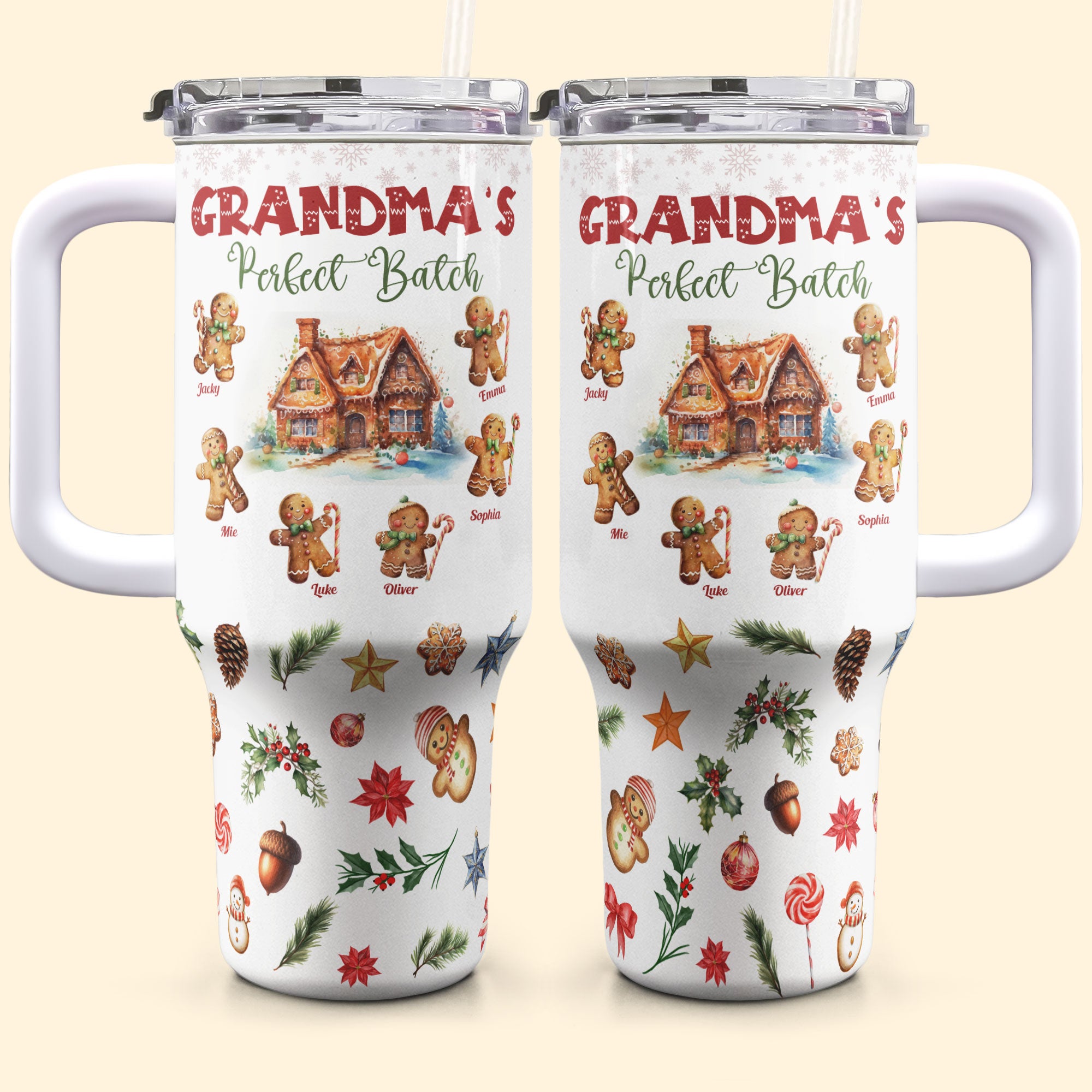 Grandma Perfect Batch Tumbler - Personalized 40oz Tumbler With Straw