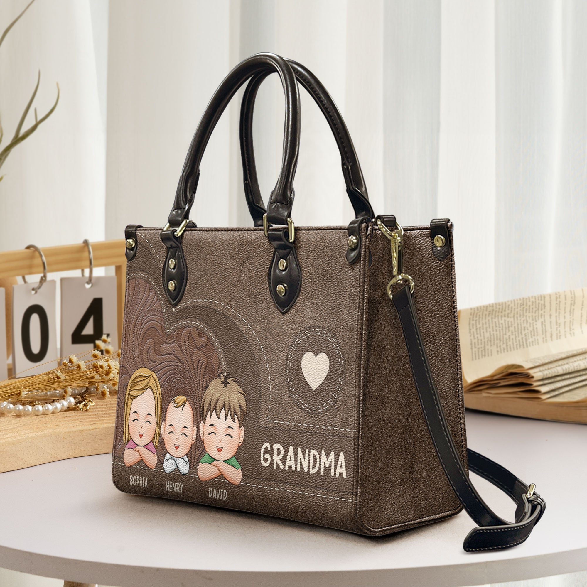 Grandma - Personalized Leather Bag