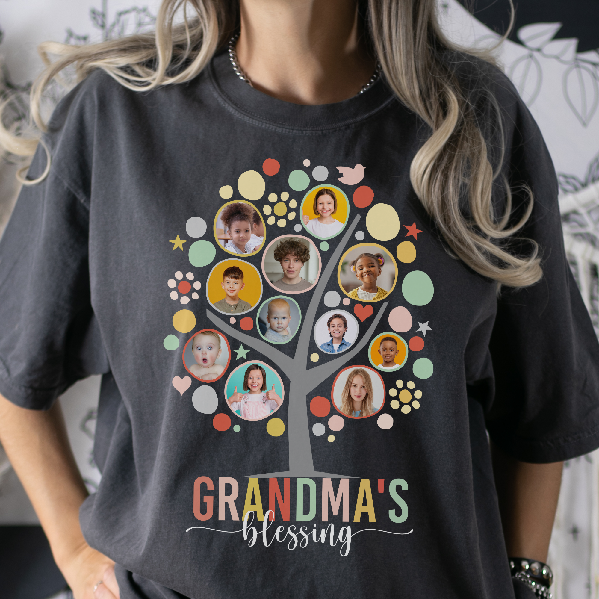 Grandma's Blessing - Personalized Photo Comfort Tee