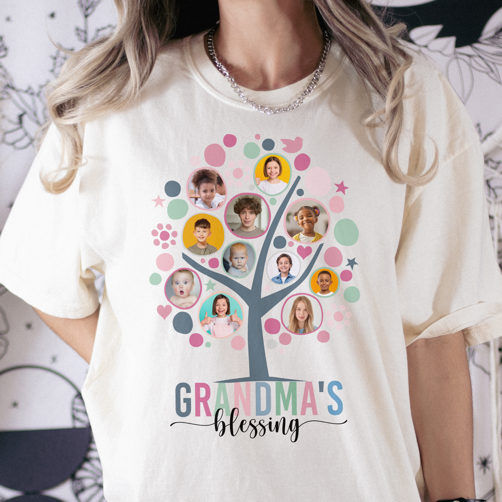 Grandma's Blessing - Personalized Photo Comfort Tee