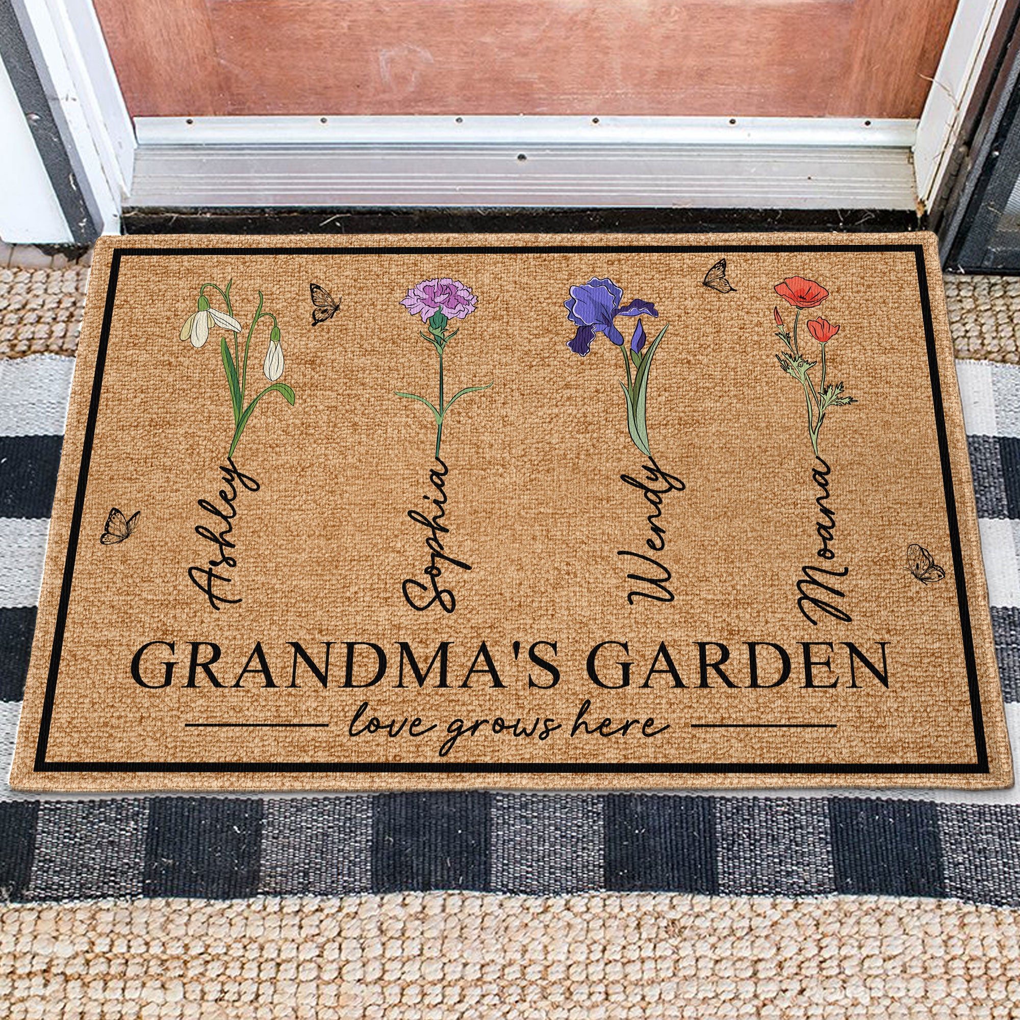 Grandma‘s Garden - Personalized Doormat