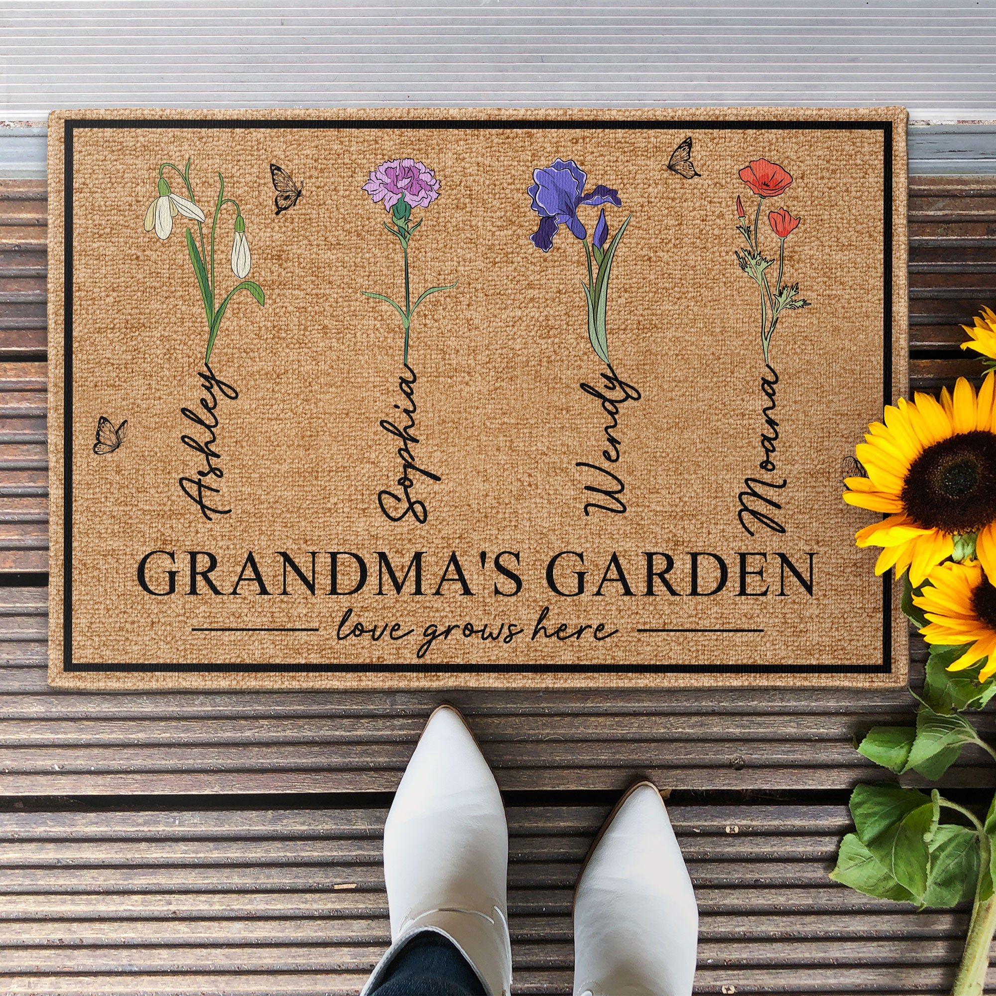 Grandma‘s Garden - Personalized Doormat