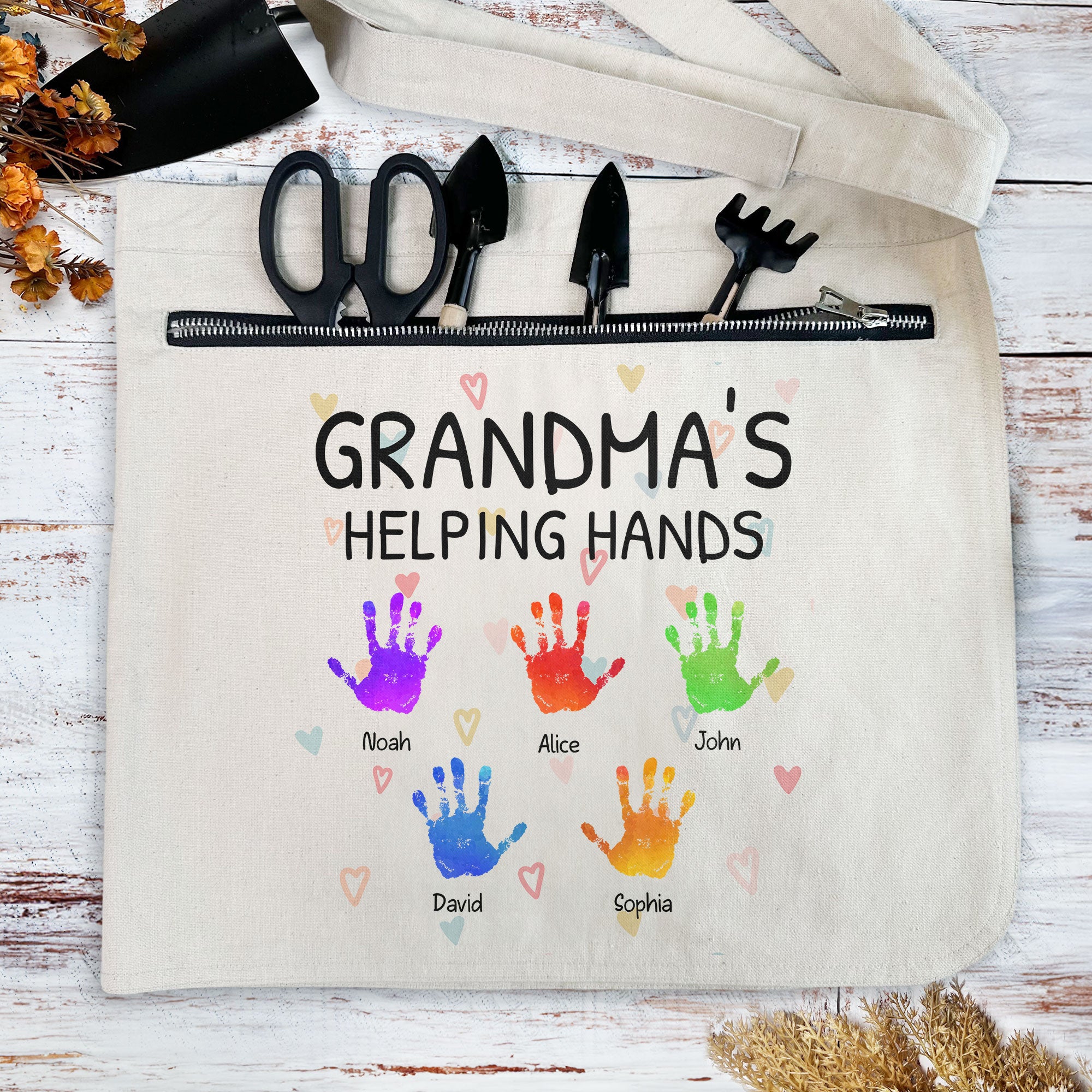 Grandma's Helping Hands - Personalized Gardening Apron