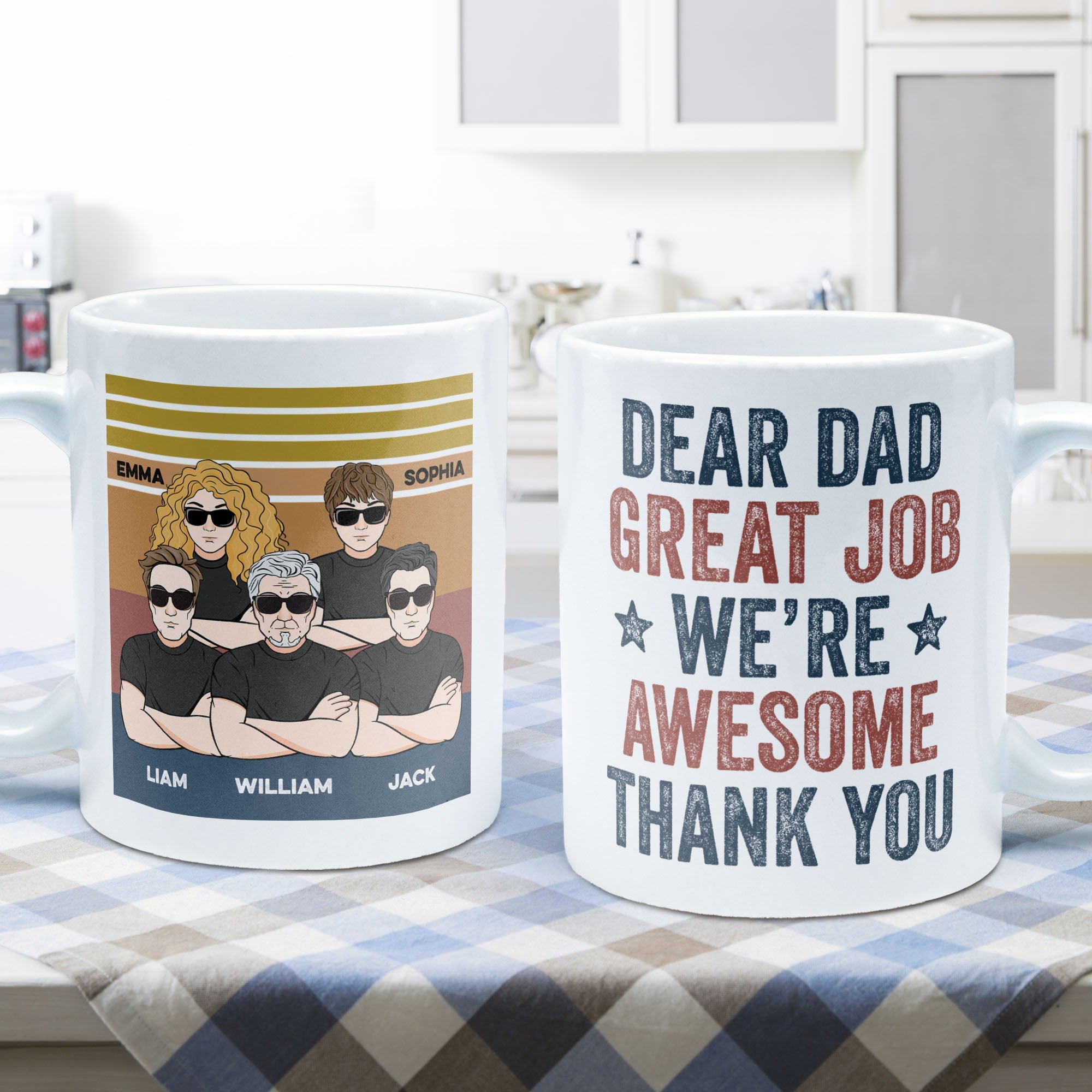 Great Job We Are Awesome - Personalized Mug - Father's Day Gift For Father, Dad, Papa