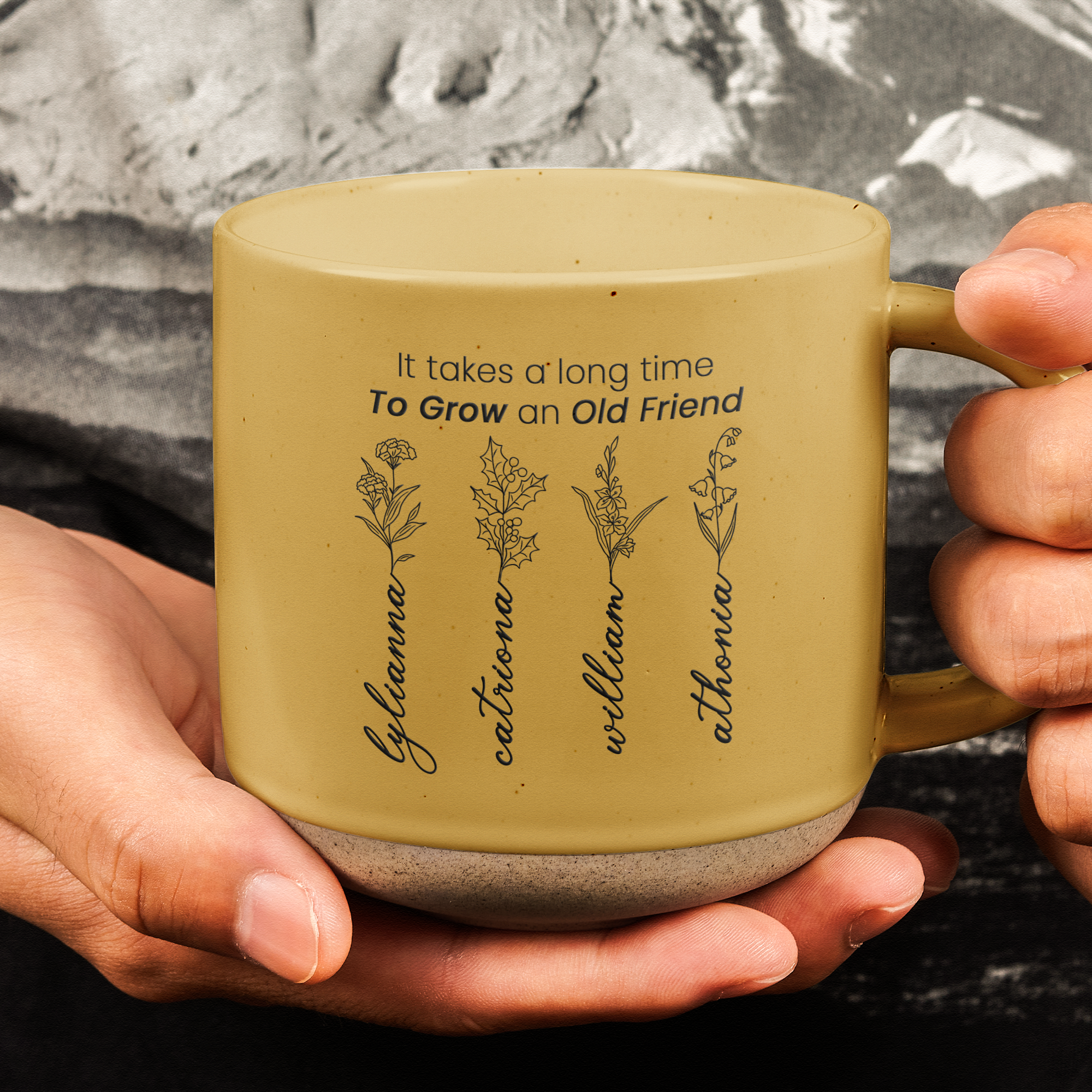 Grow An Old Friend - Personalized Pottery Mug