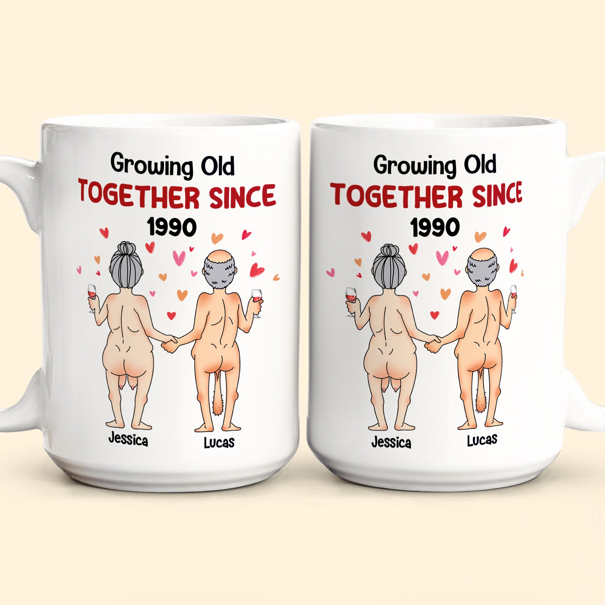 Growing Old Together Since - Personalized Mug