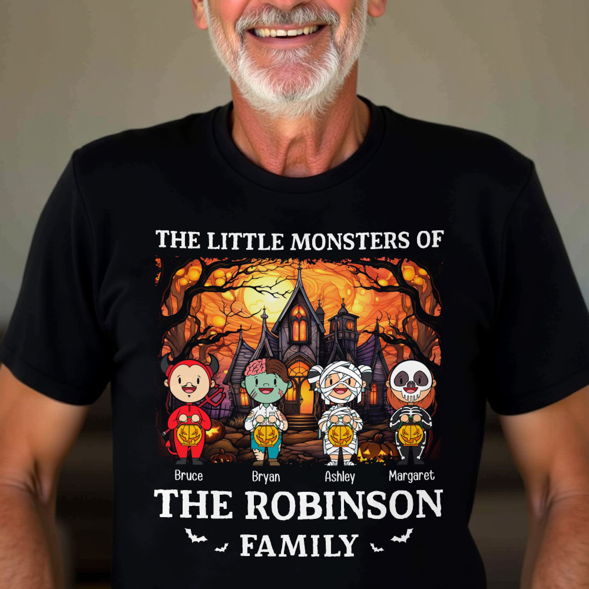 Halloween The Little Monsters Of My Family - Personalized Shirt