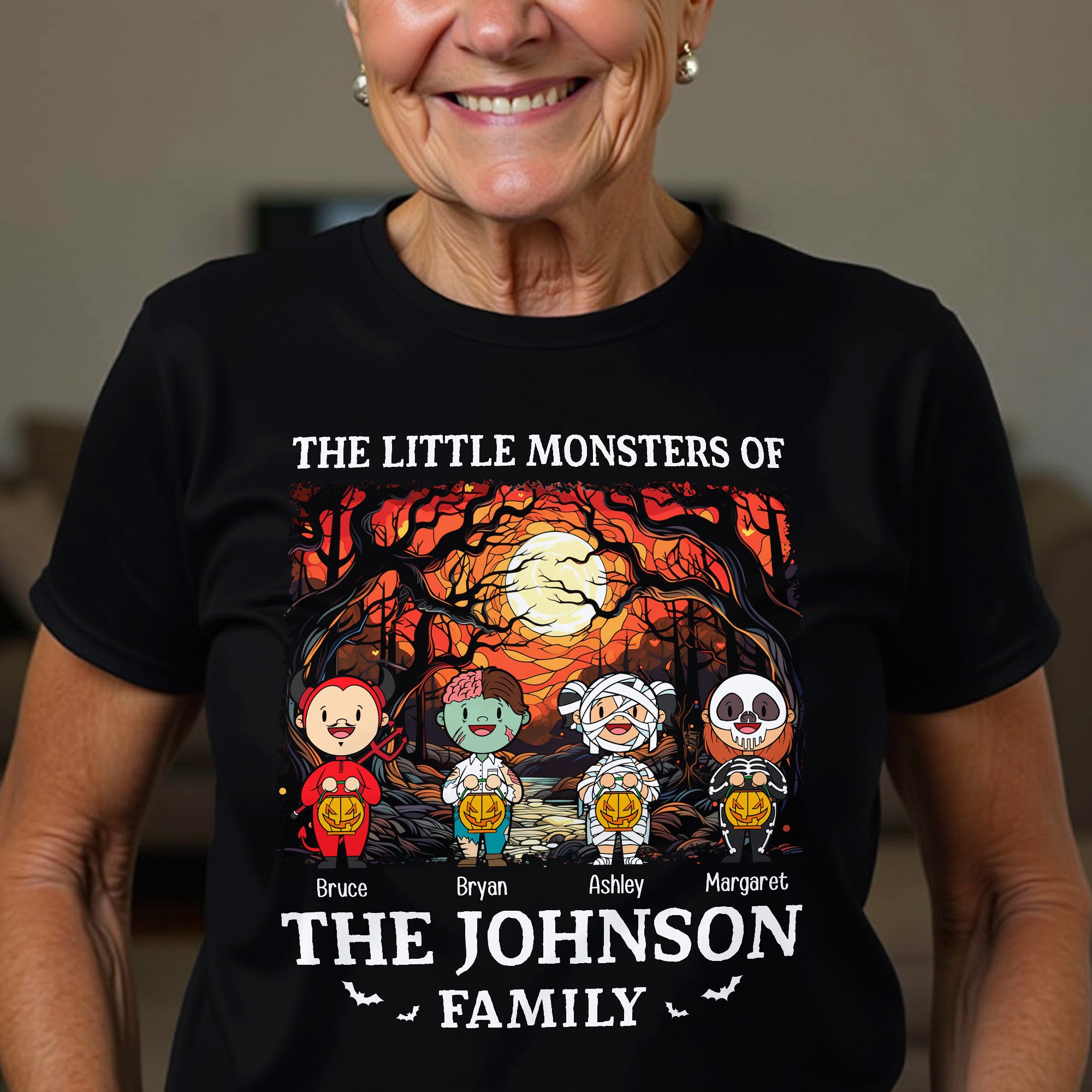 Halloween The Little Monsters Of My Family - Personalized Shirt