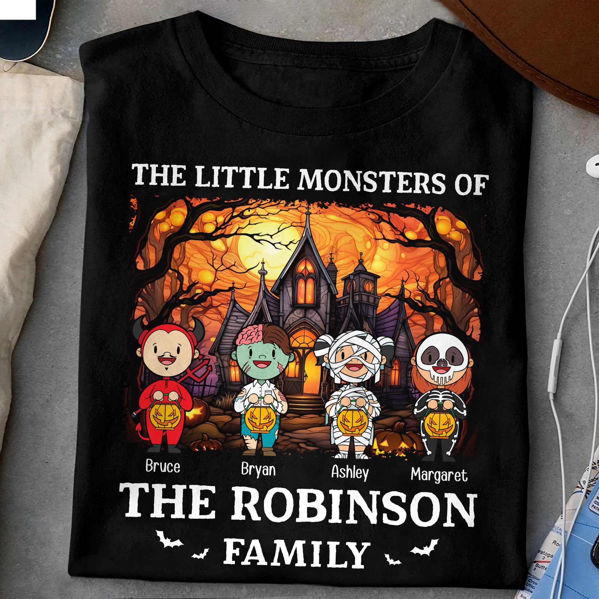 Halloween The Little Monsters Of My Family - Personalized Shirt