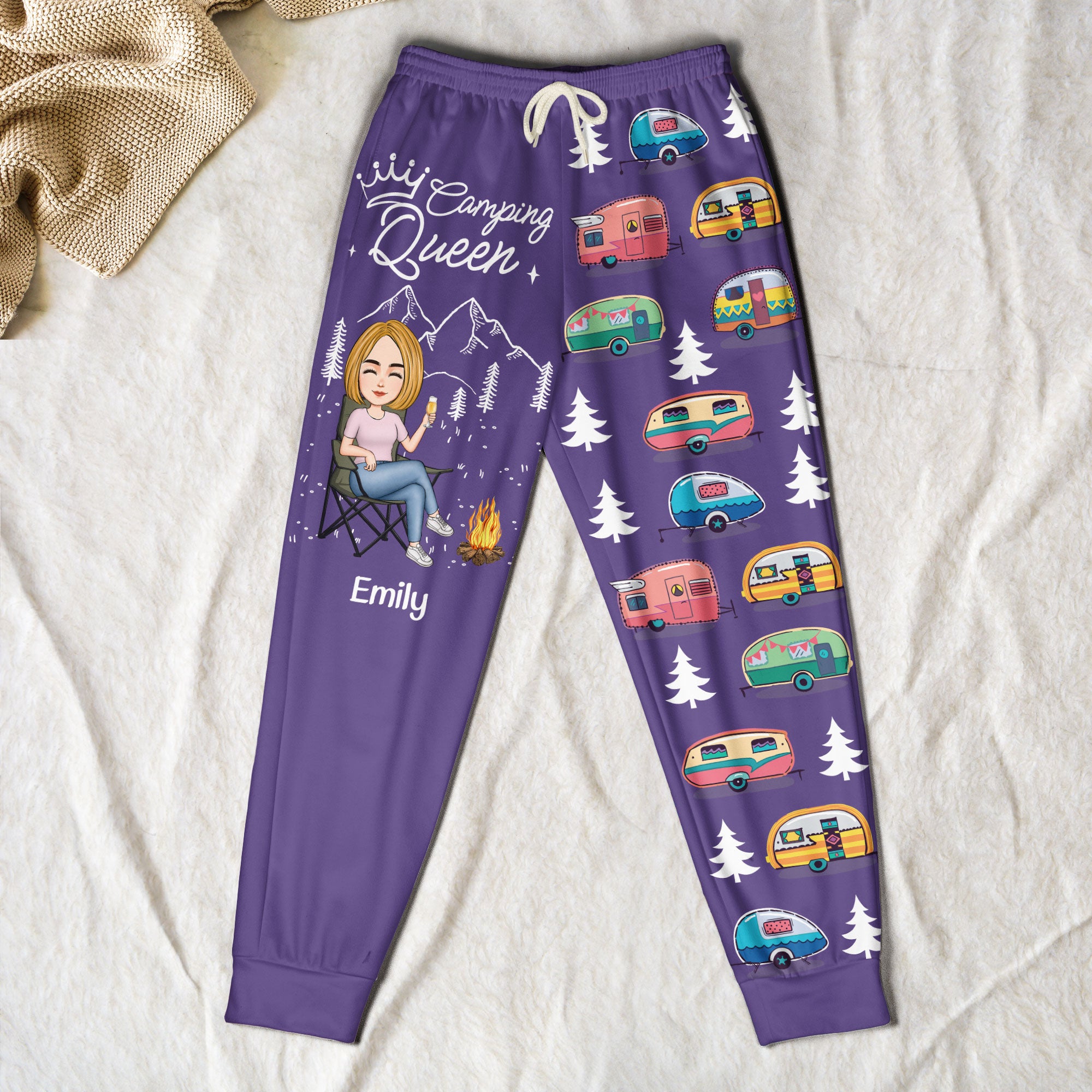 Happy Camper - Personalized Sweatpants