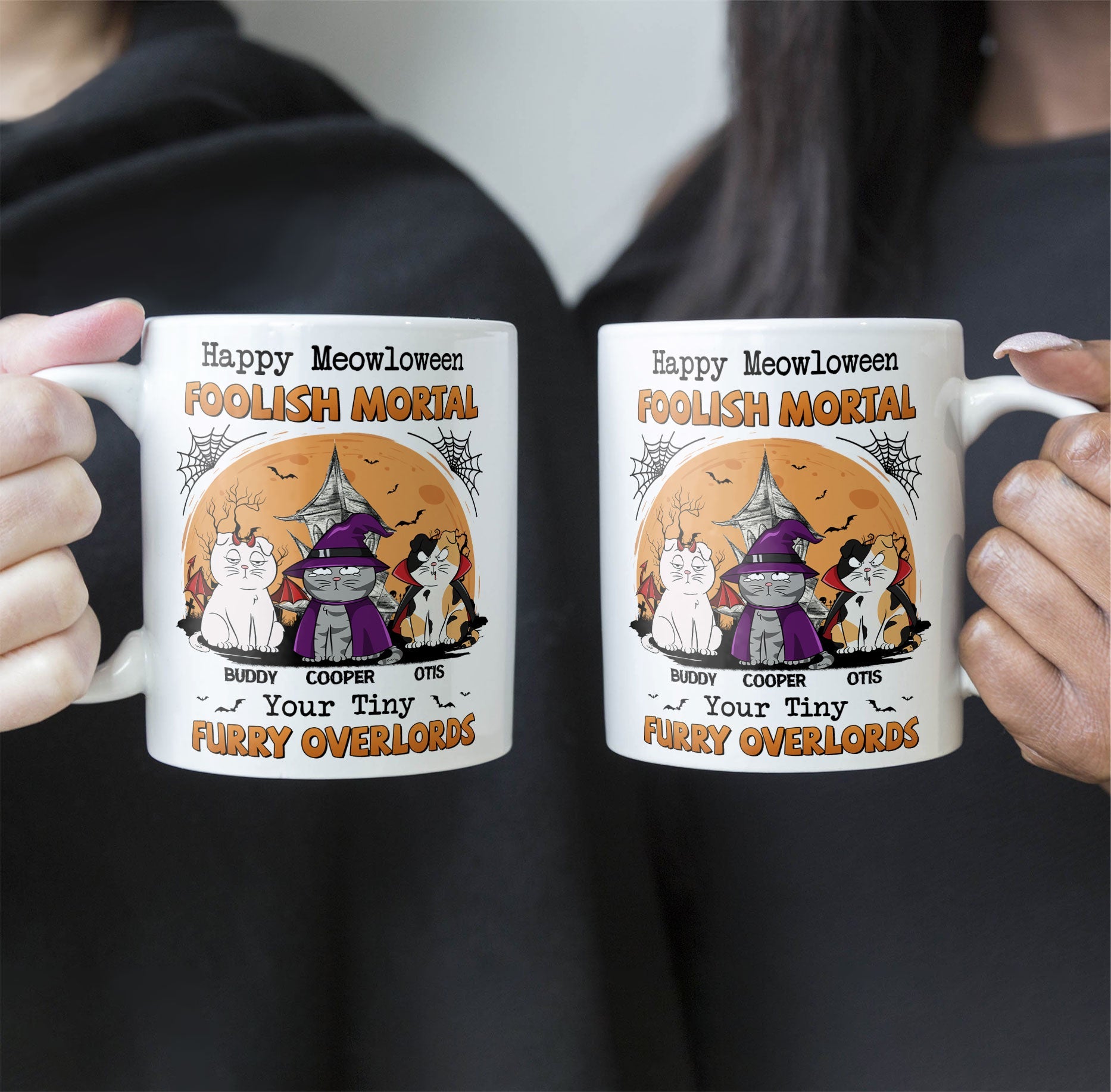 Happy Meowloween - Personalized Mug