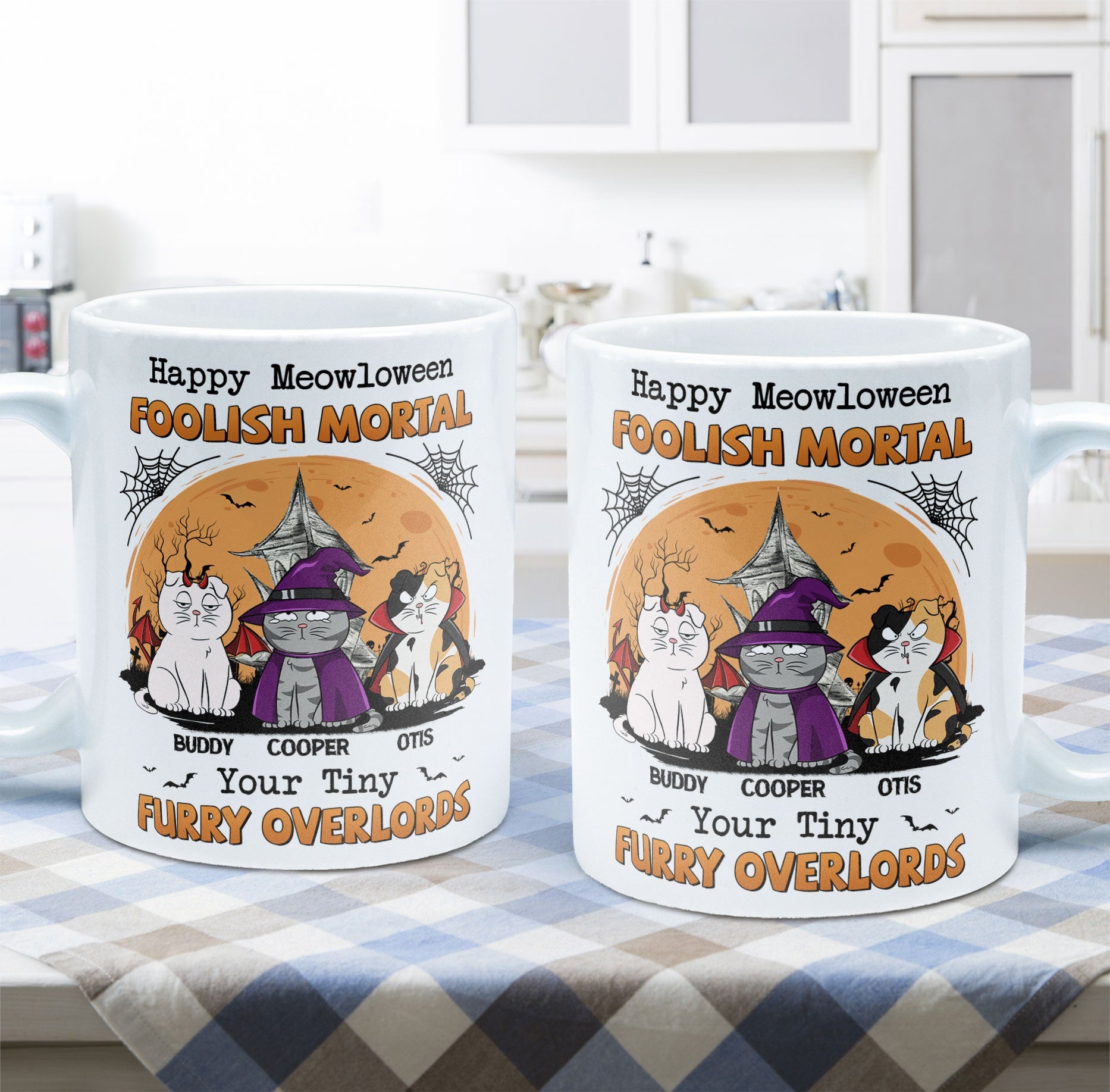 Happy Meowloween - Personalized Mug