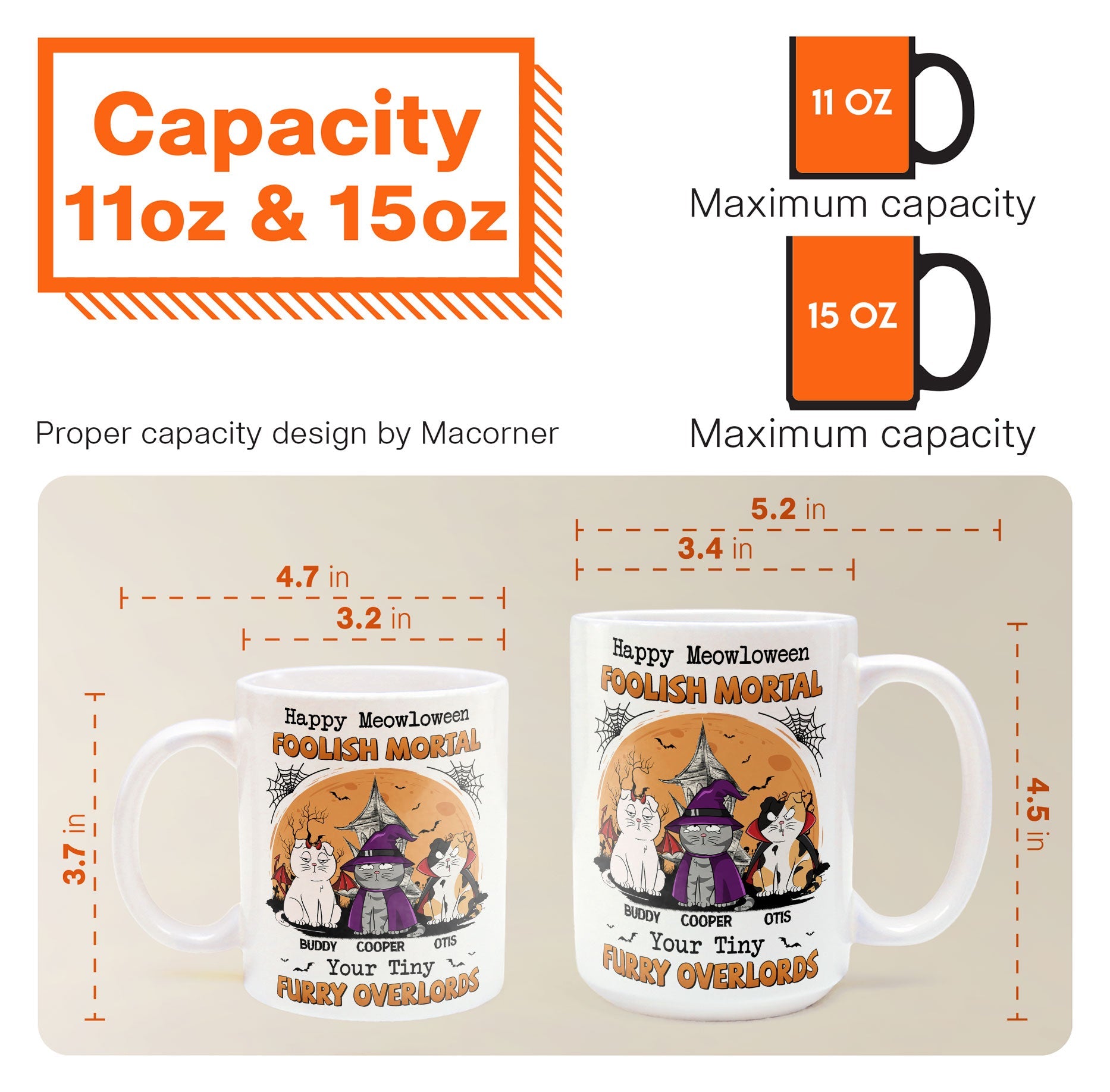 Happy Meowloween - Personalized Mug